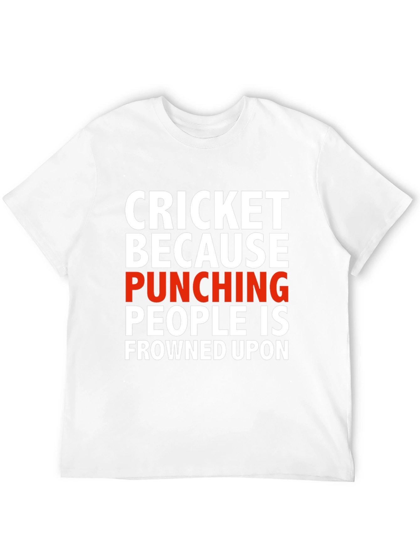 Cricket Punching T-Shirt - Sarcastic Humor