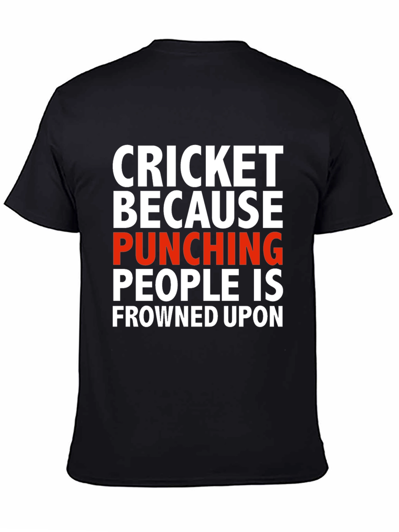 Cricket Punching T-Shirt - Sarcastic Humor