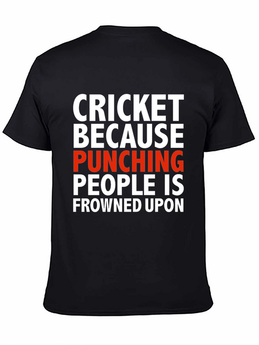 Cricket Punching T-Shirt - Sarcastic Humor