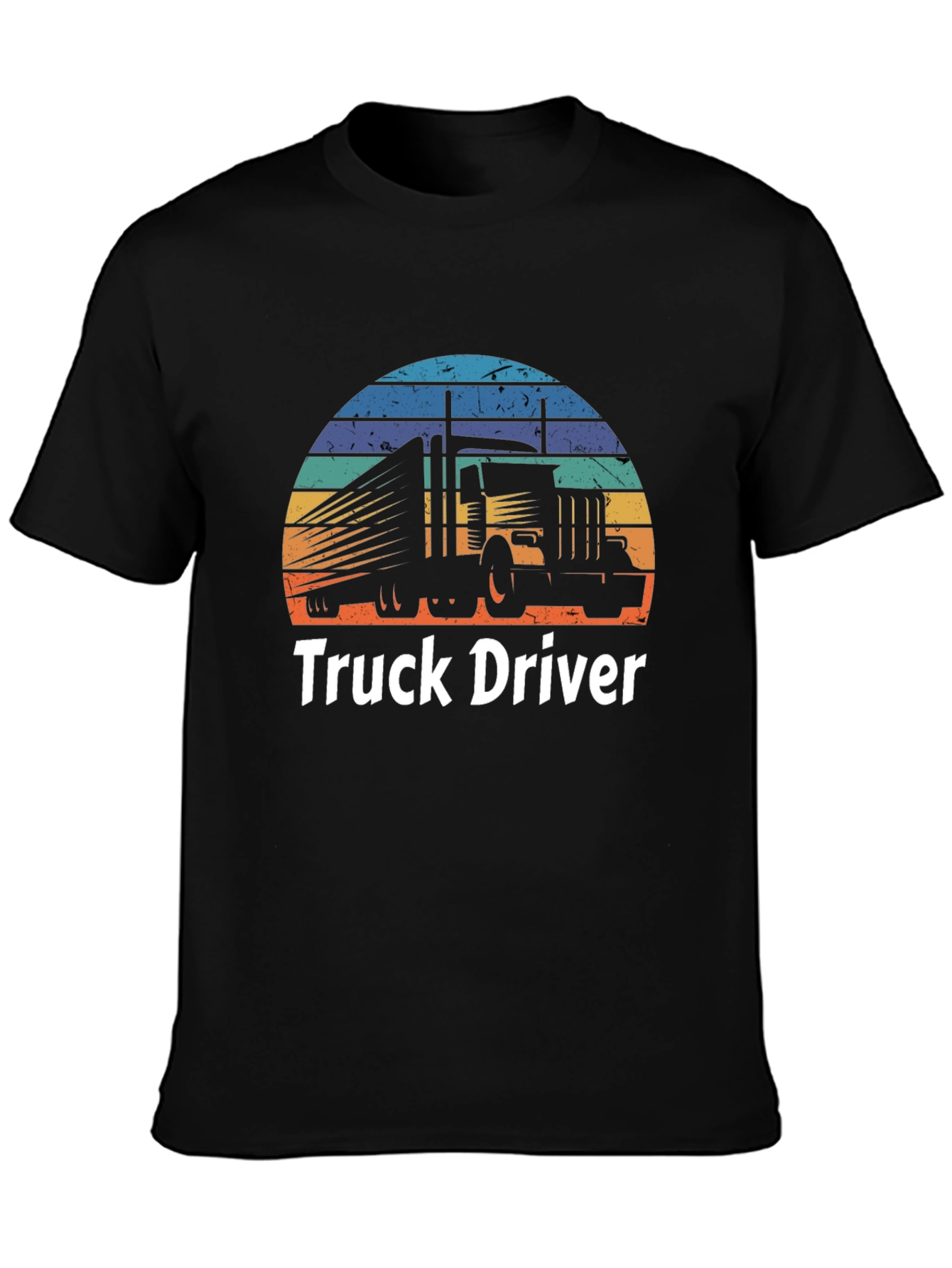 Truck Driver Tee - Sunset Trucking T-Shirt