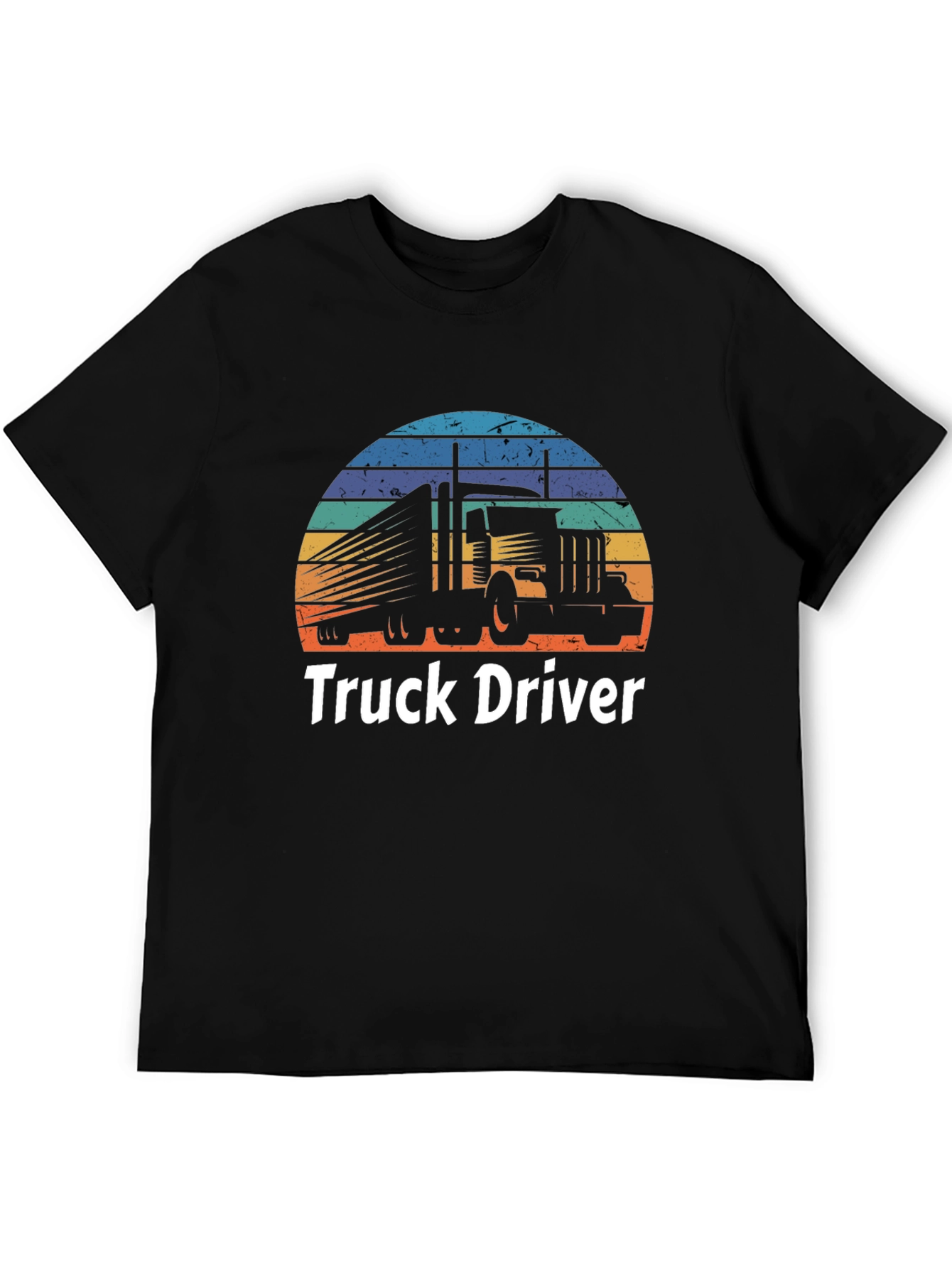 Truck Driver Tee - Sunset Trucking T-Shirt