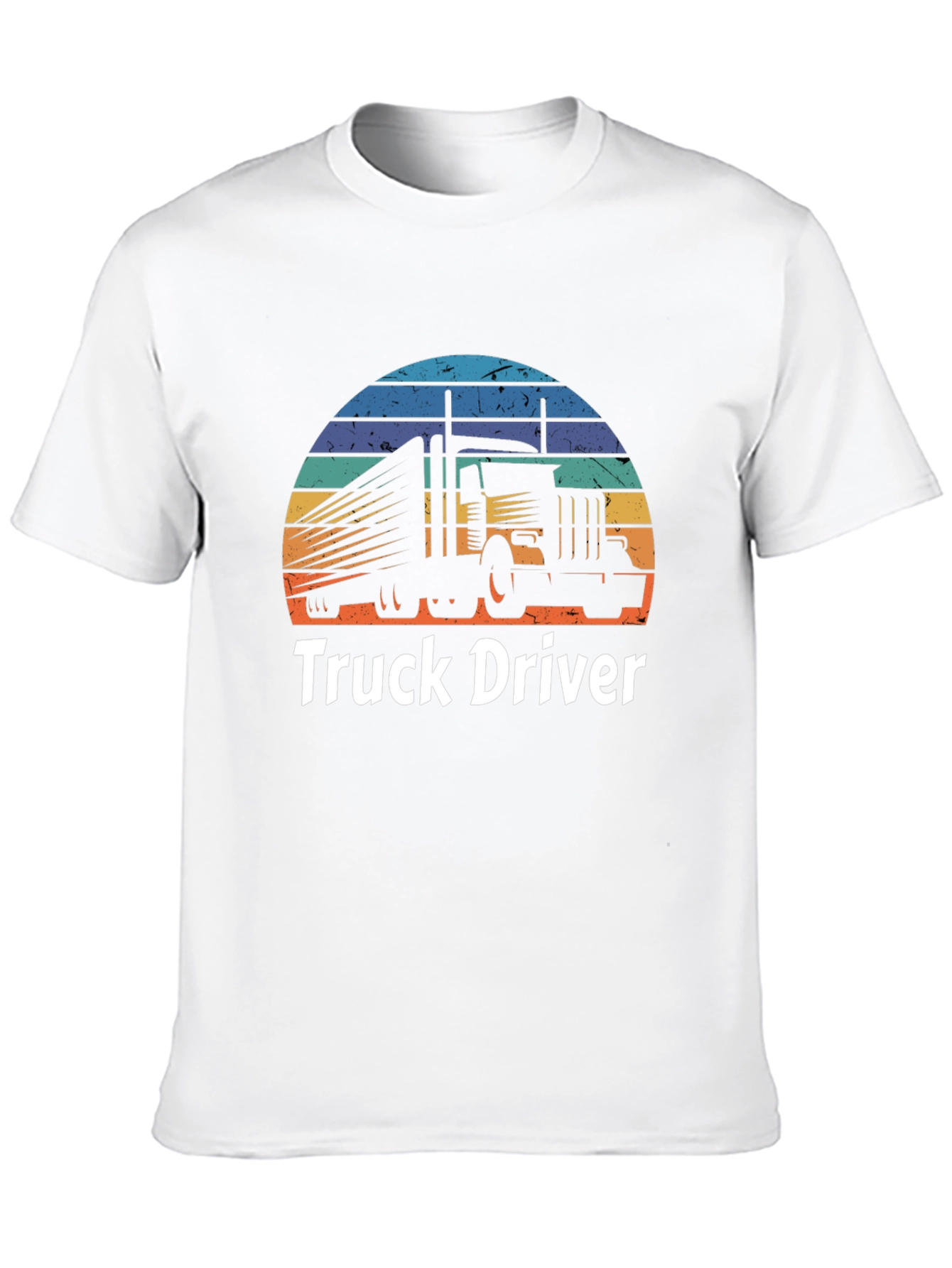 Truck Driver Tee - Sunset Trucking T-Shirt