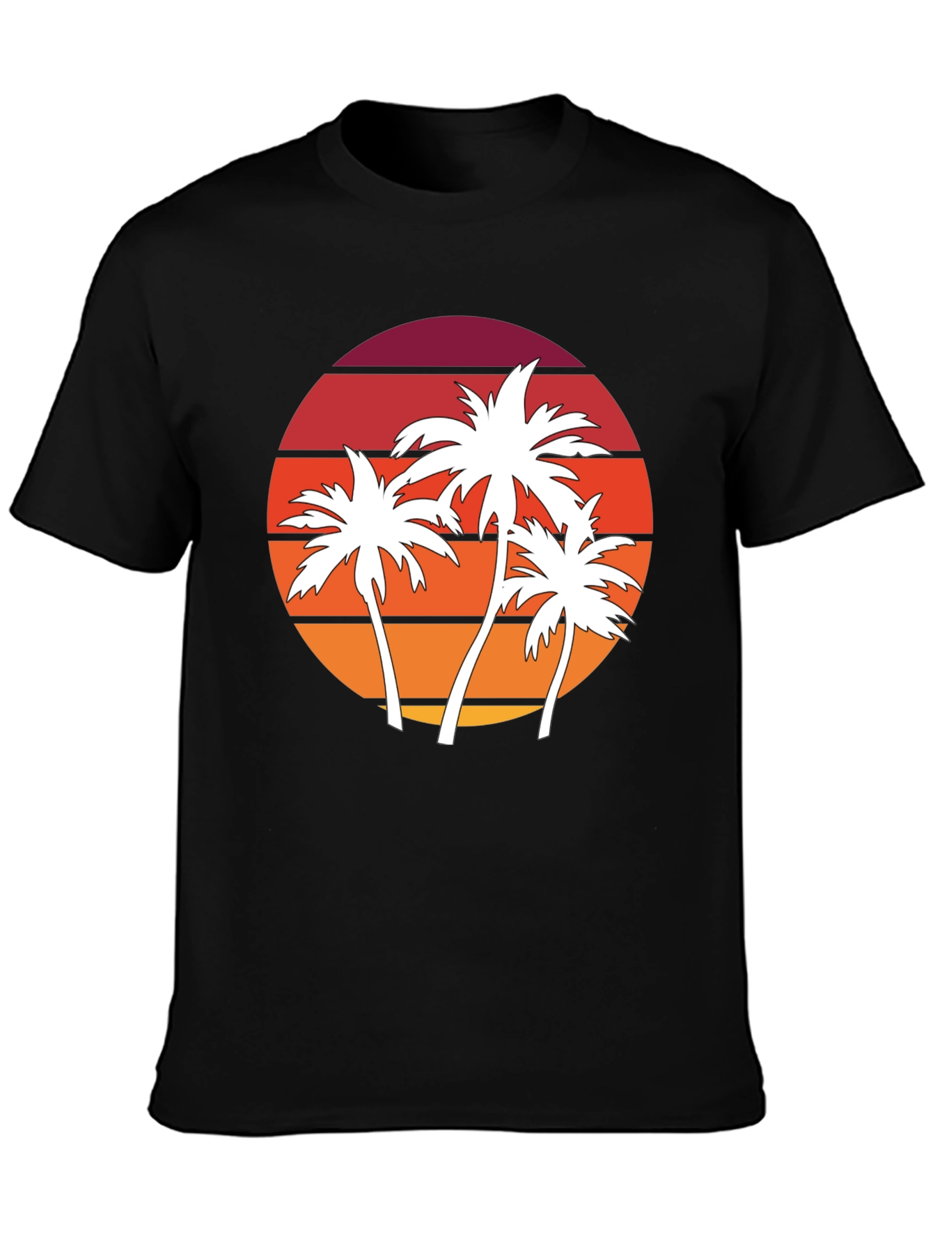 Retro Palm Tree Sunset Graphic Tee