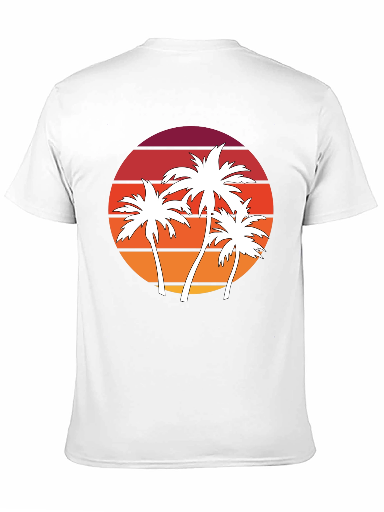 Retro Palm Tree Sunset Graphic Tee