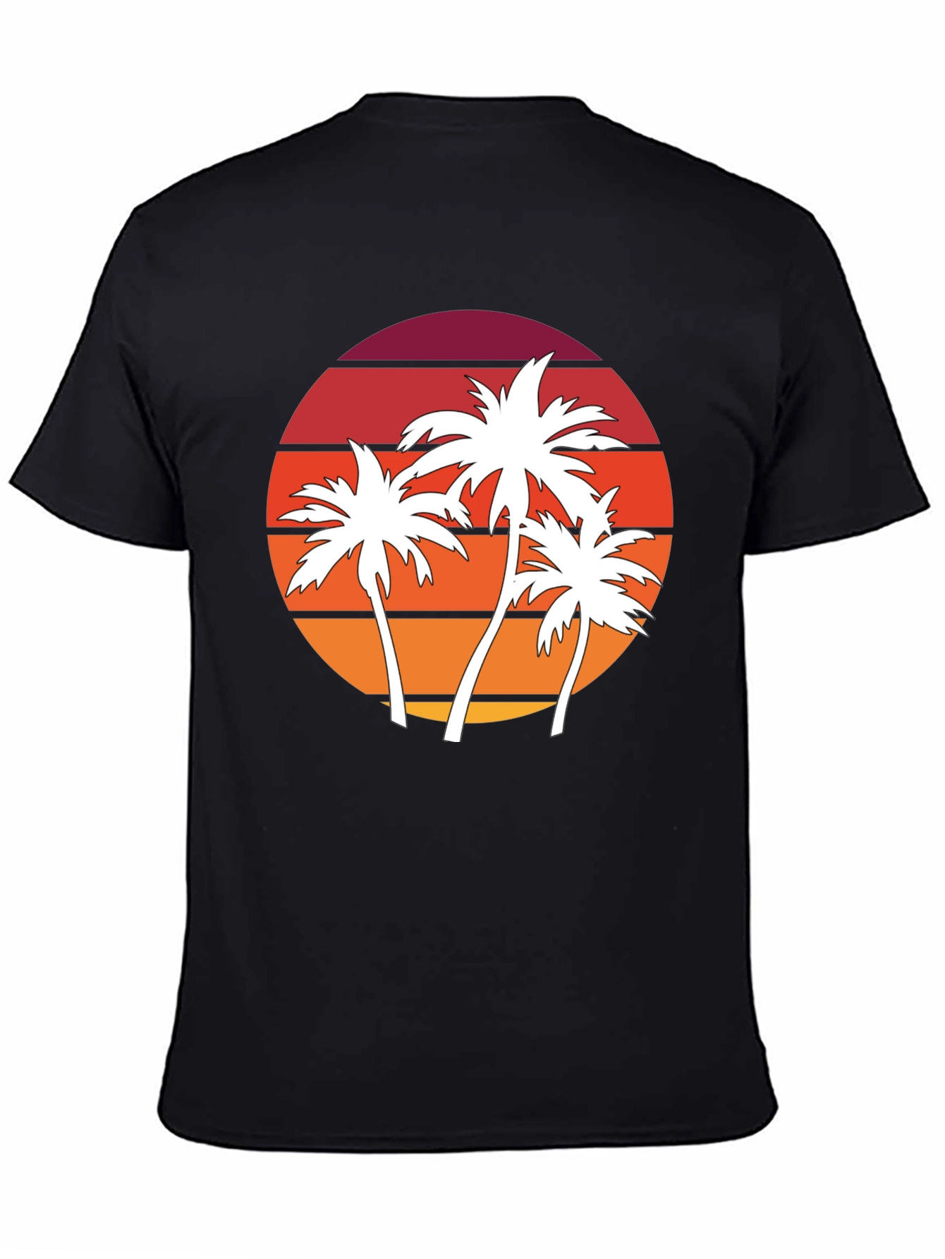 Retro Palm Tree Sunset Graphic Tee