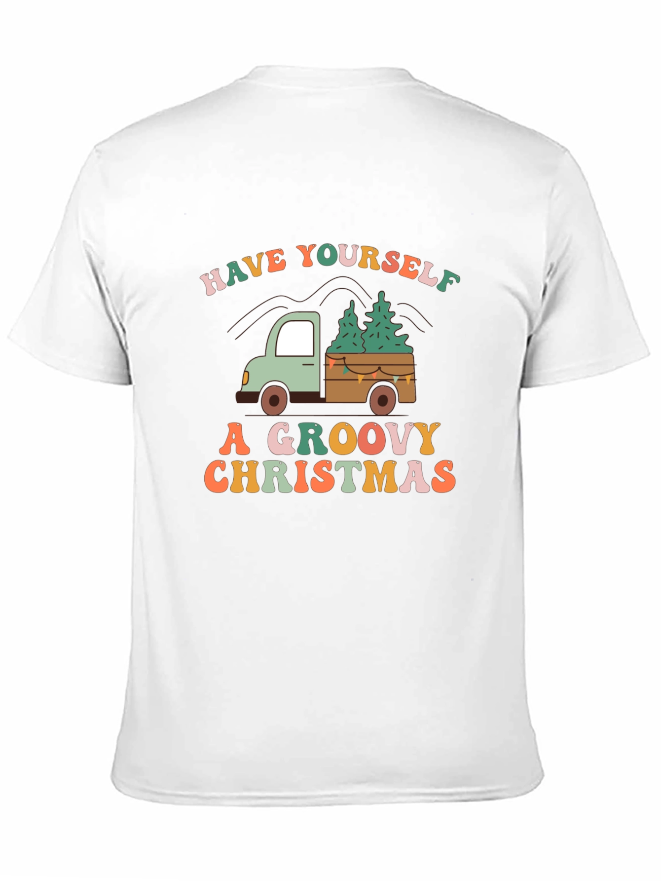 Groovy Christmas Truck Graphic Tee