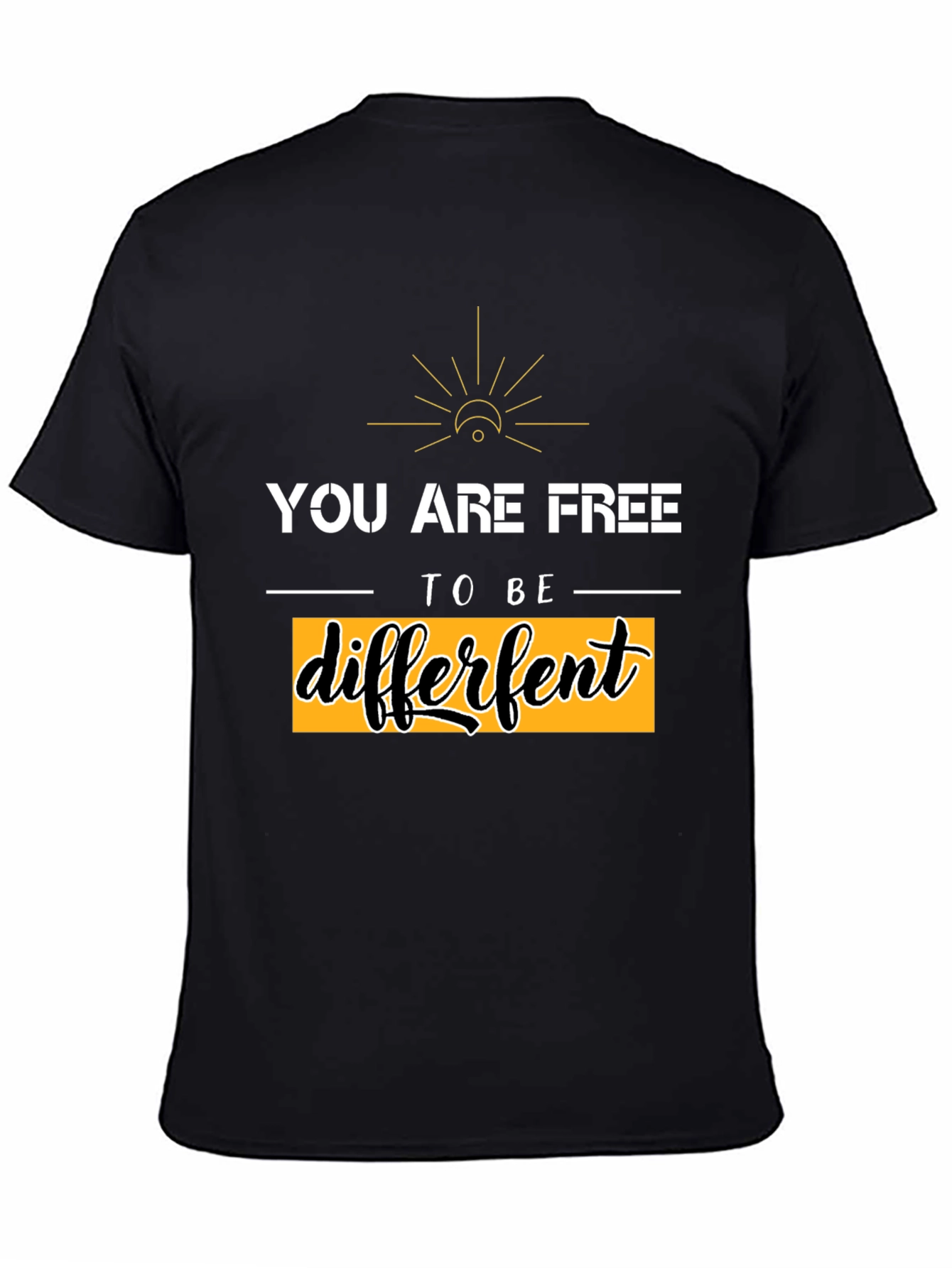 Be Different Graphic Tee - Black Unisex T-Shirt