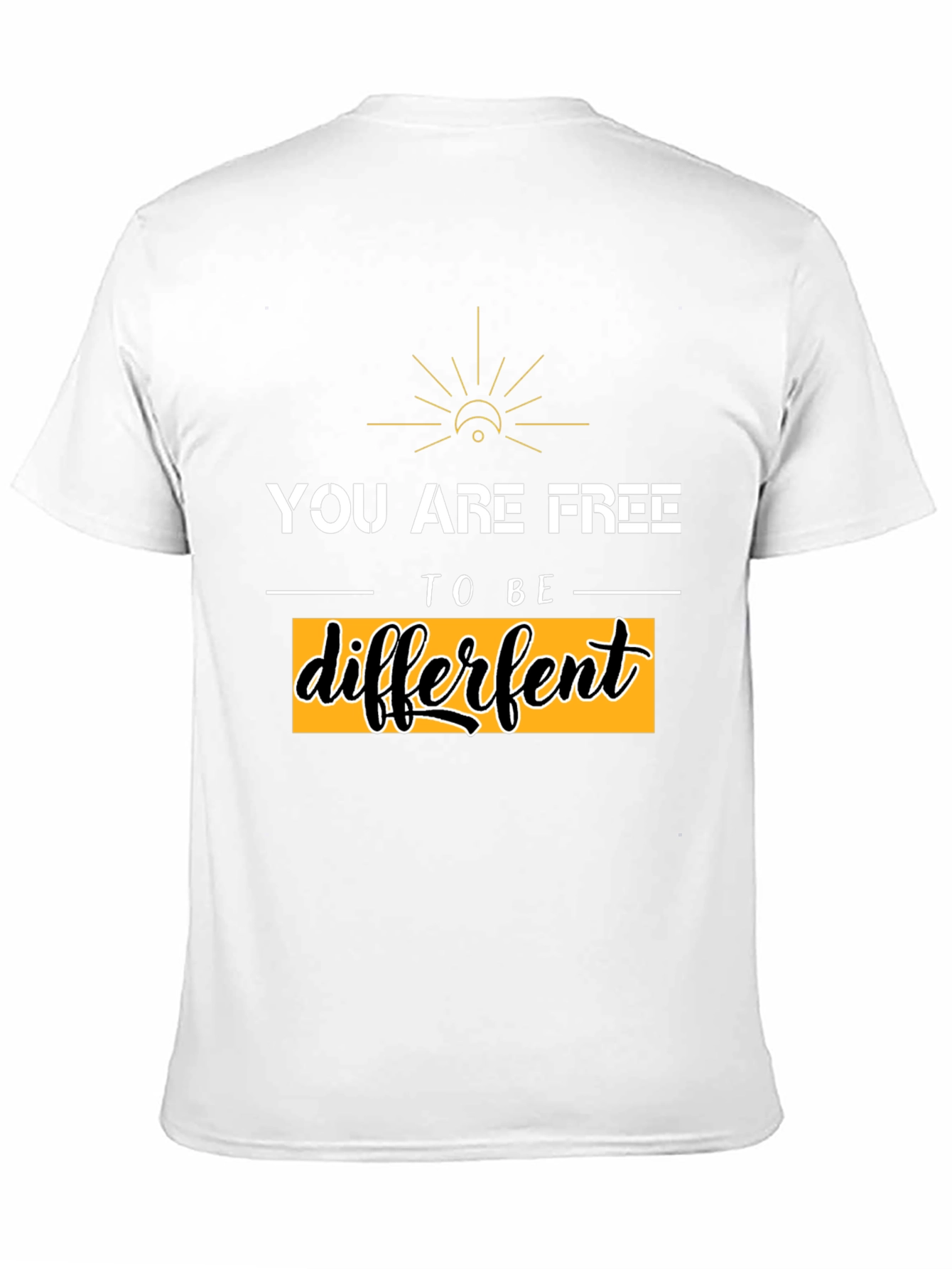 Be Different Graphic Tee - Black Unisex T-Shirt
