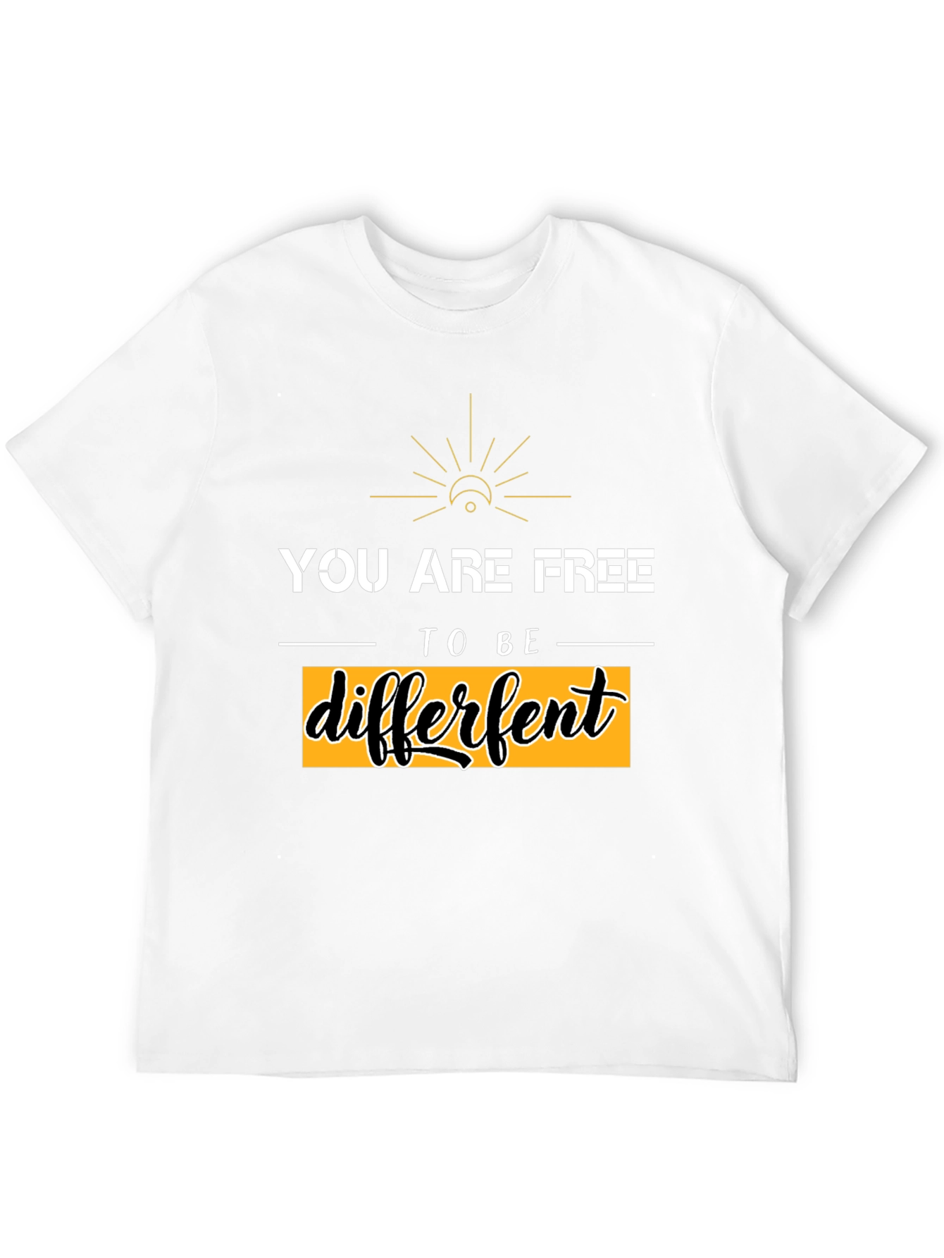 Be Different Graphic Tee - Black Unisex T-Shirt