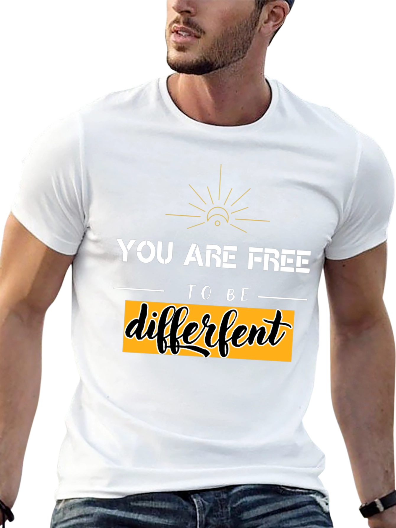 Be Different Graphic Tee - Black Unisex T-Shirt