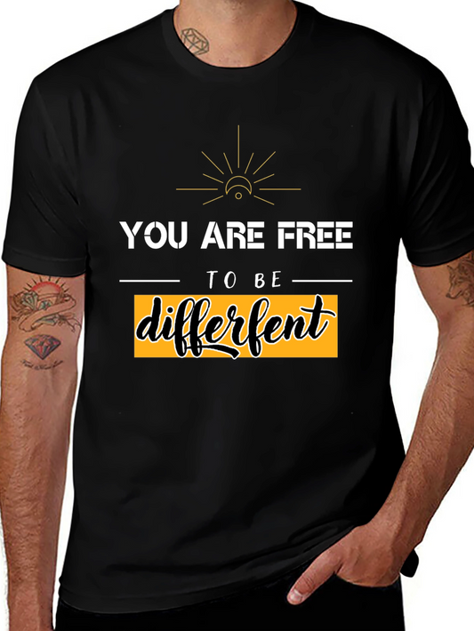 Be Different Graphic Tee - Black Unisex T-Shirt