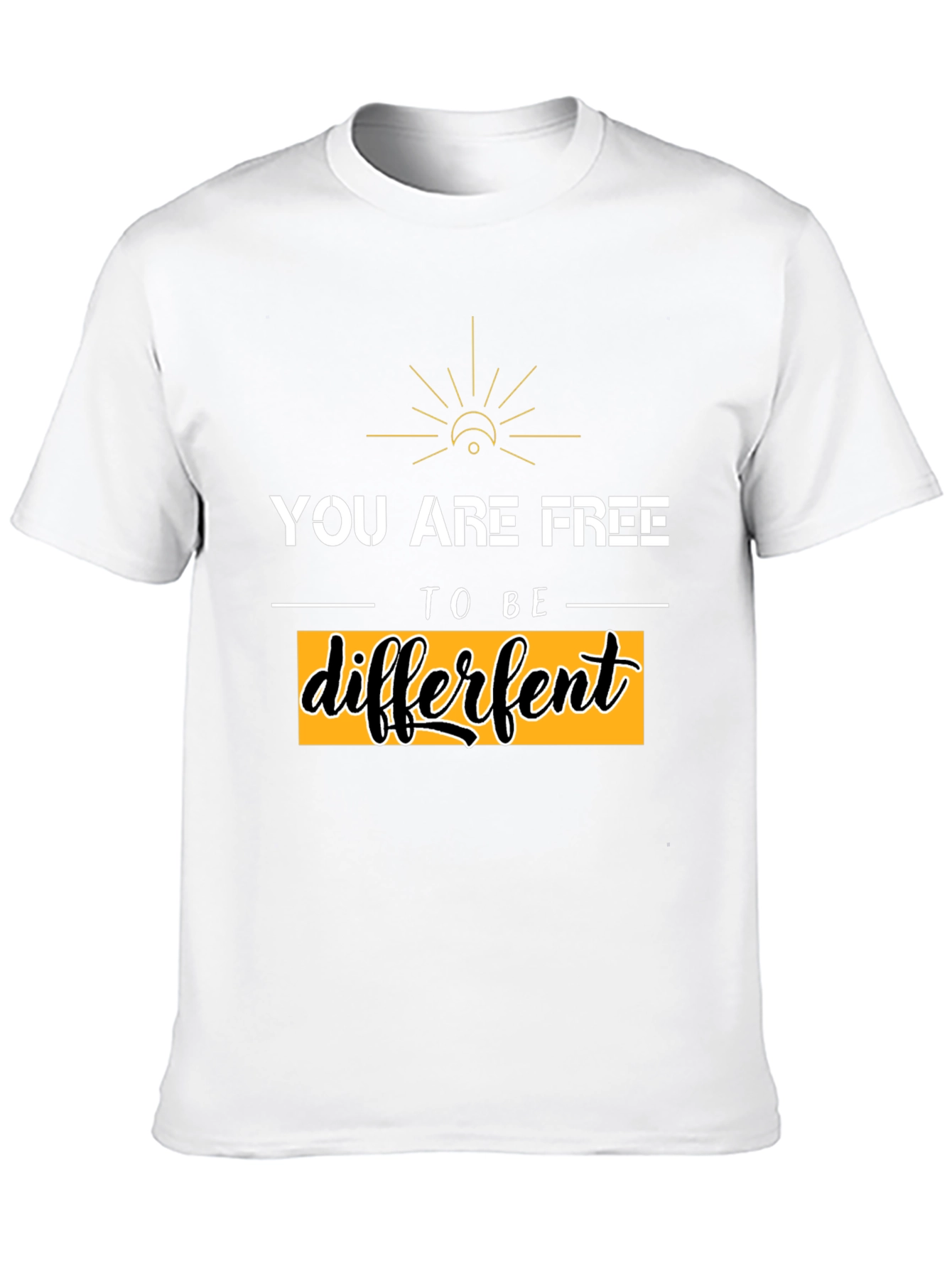 Be Different Graphic Tee - Black Unisex T-Shirt