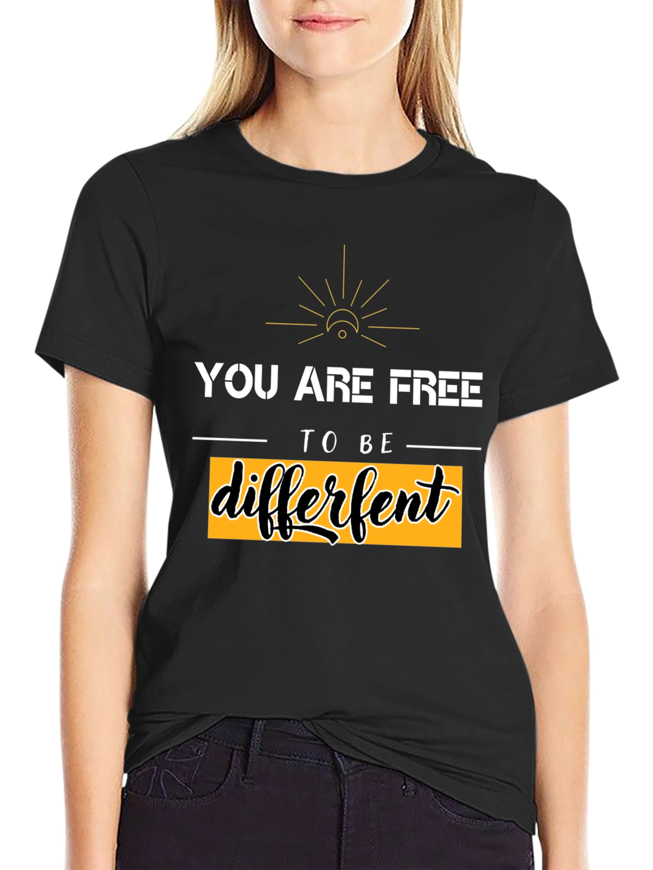 Be Different Graphic Tee - Black Unisex T-Shirt