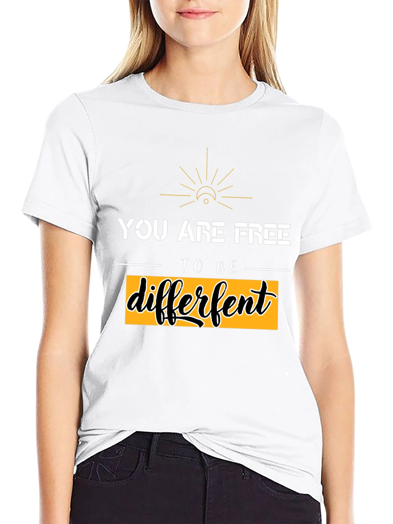 Be Different Graphic Tee - Black Unisex T-Shirt
