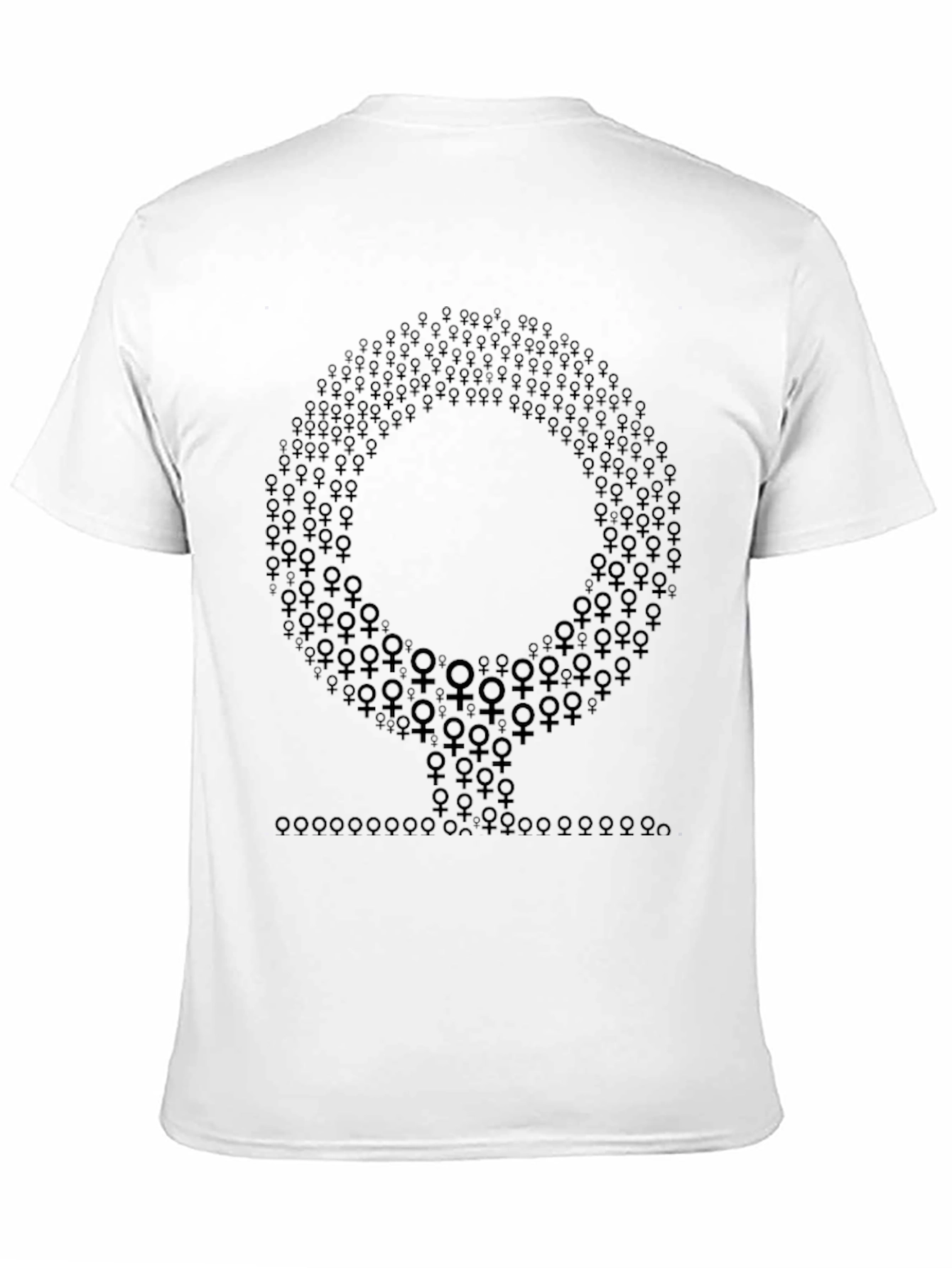Feminist Venus Symbol Graphic Tee - Black