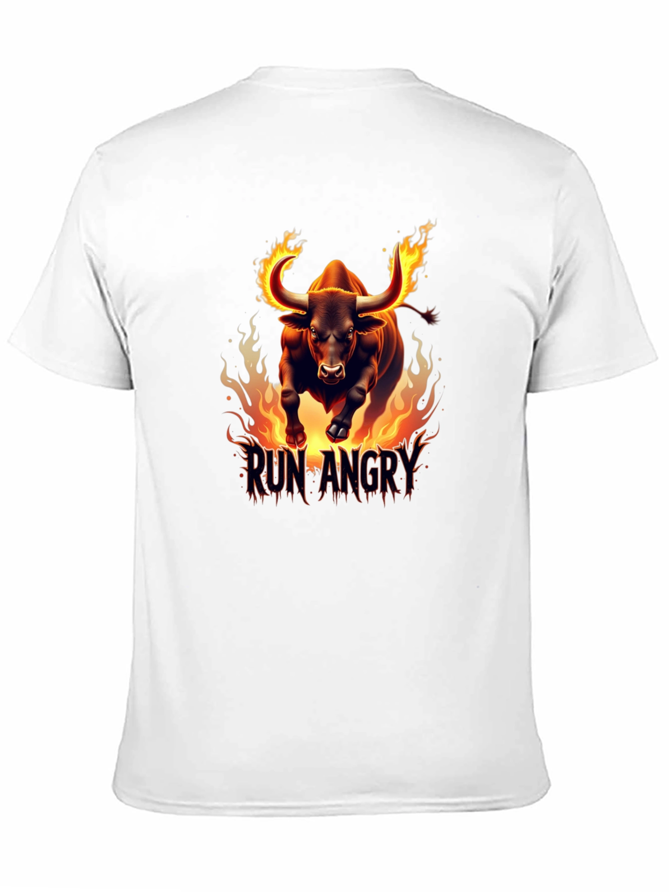 Fiery Bull Run Angry Graphic Tee