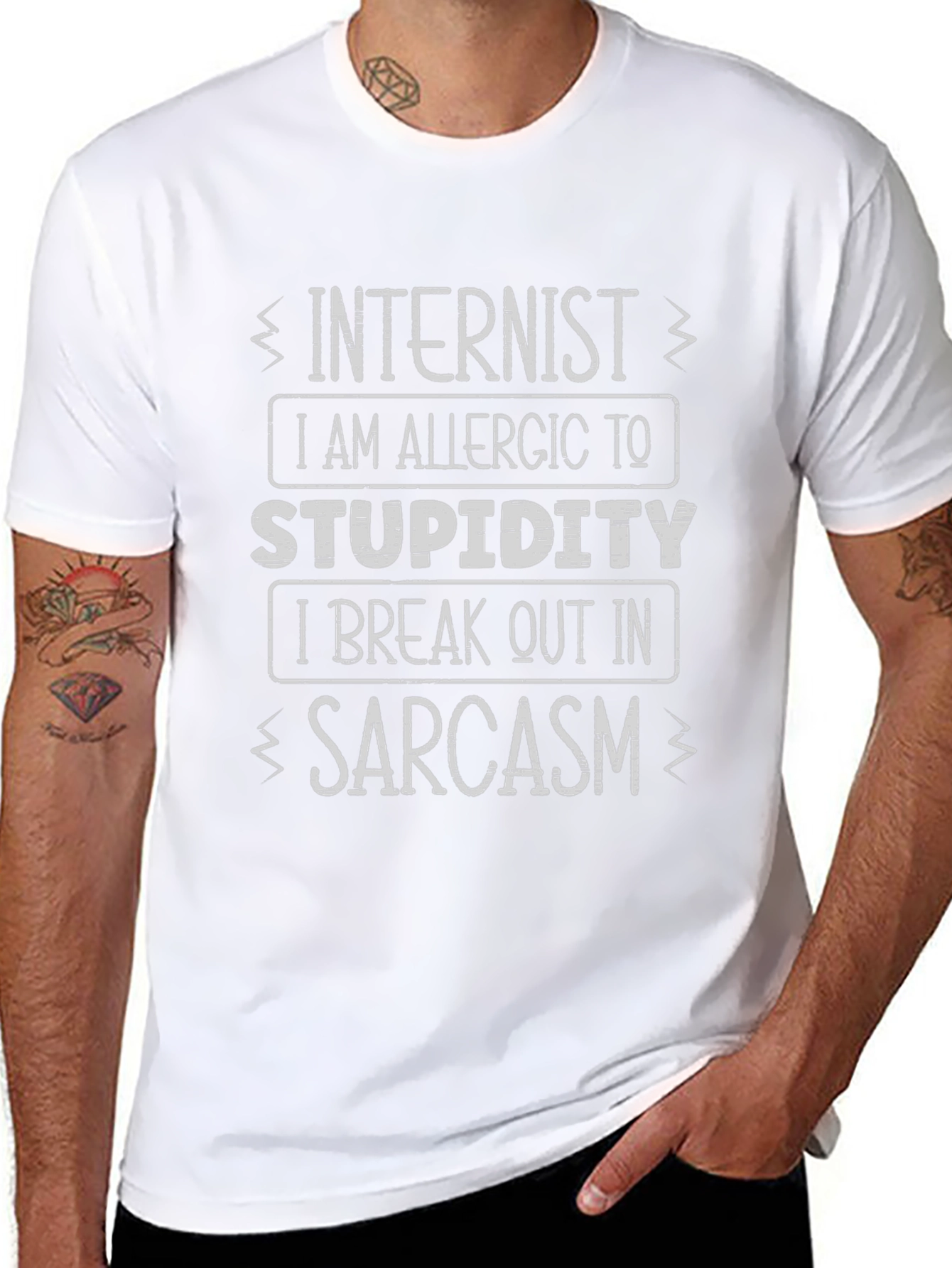 Internist Sarcasm T-Shirt Funny Novelty Tee