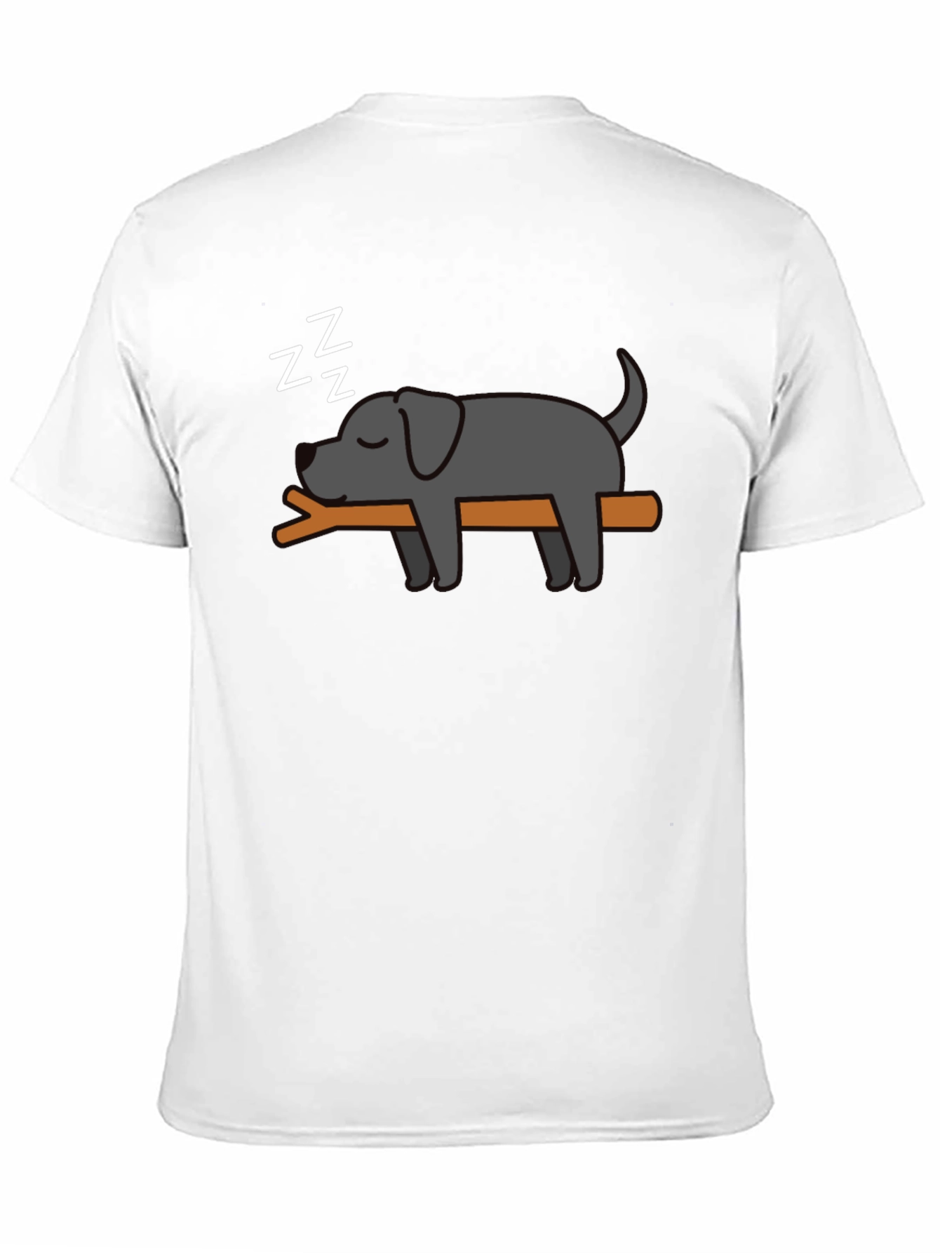 Sleeping Dog Graphic Tee - Comfy Black T-Shirt