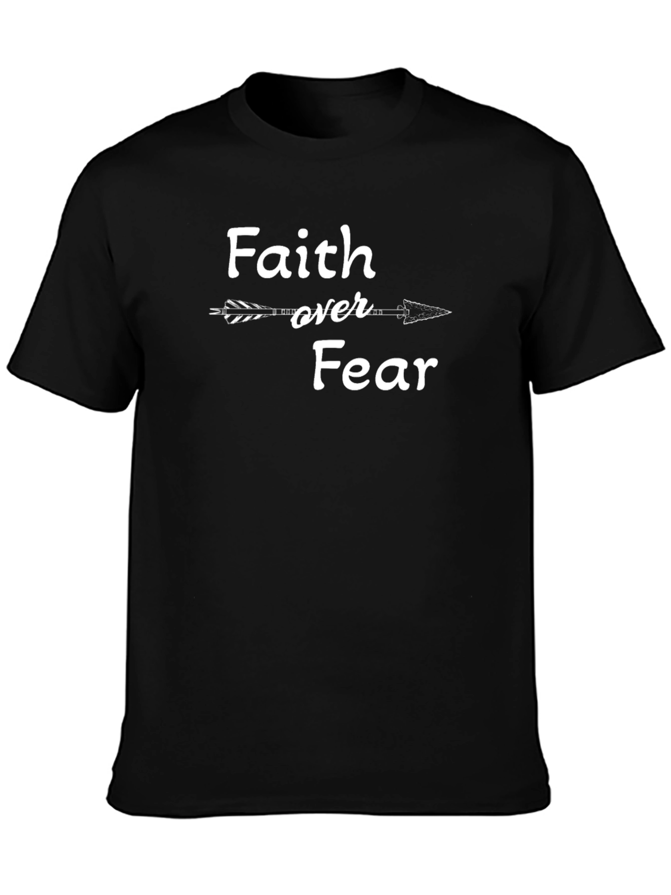 Faith Over Fear Arrow T-Shirt - Christian Apparel