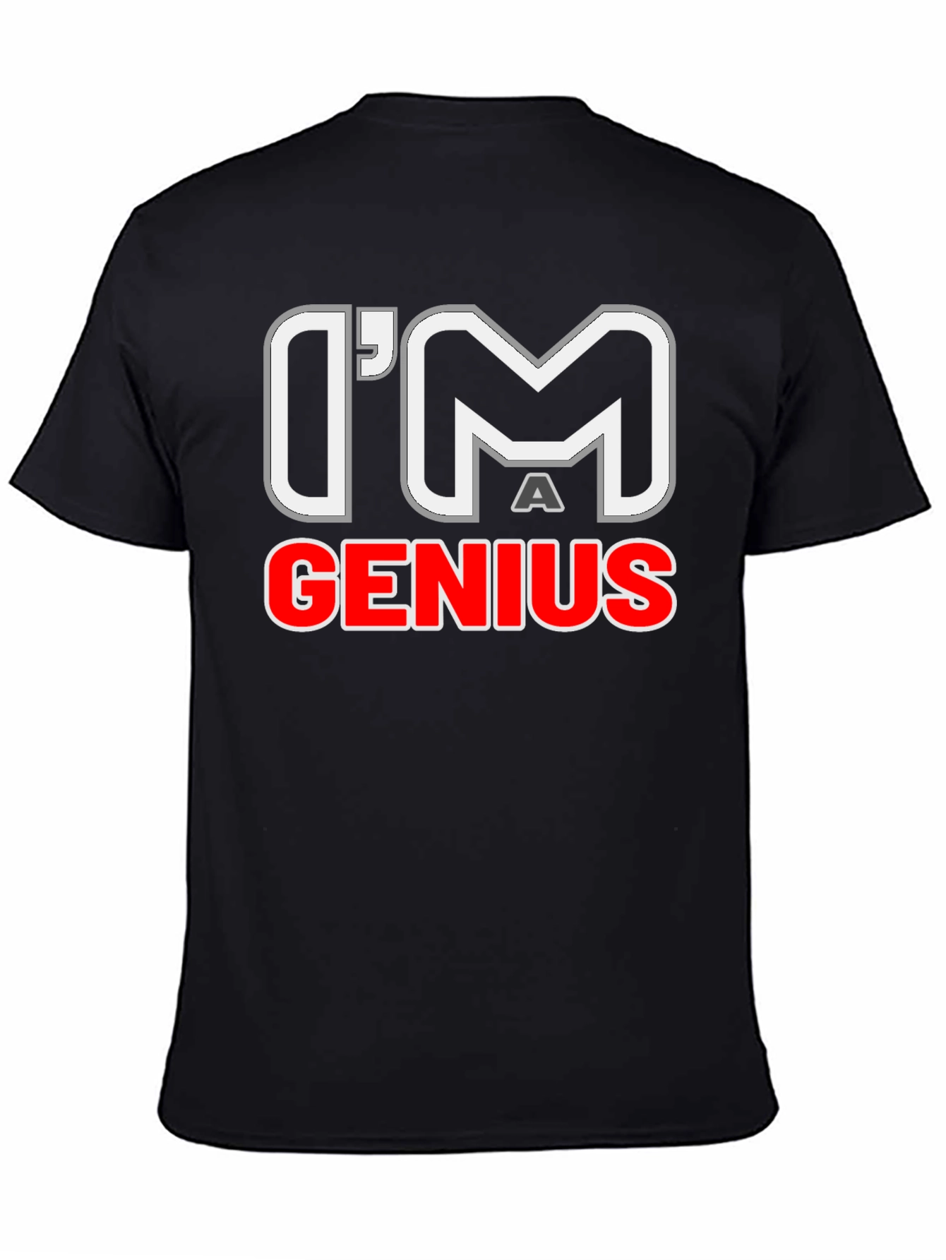 Im A Genius Graphic T-Shirt - Mens Black Tee
