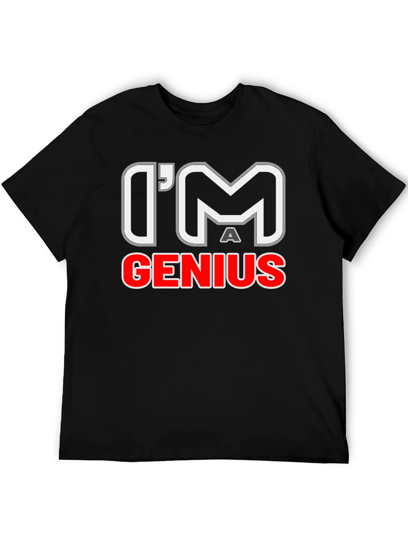 Im A Genius Graphic T-Shirt - Mens Black Tee