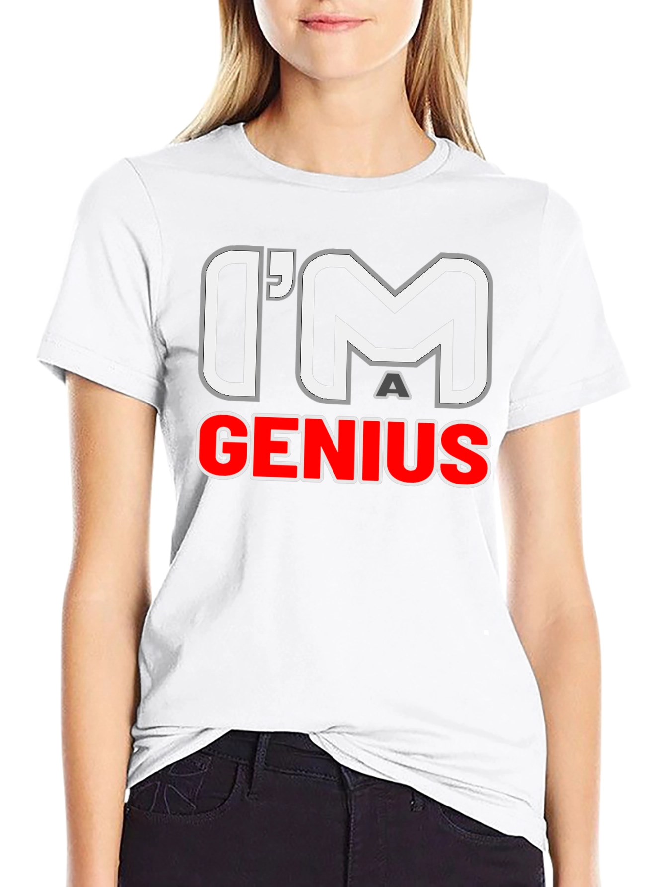 Im A Genius Graphic T-Shirt - Mens Black Tee