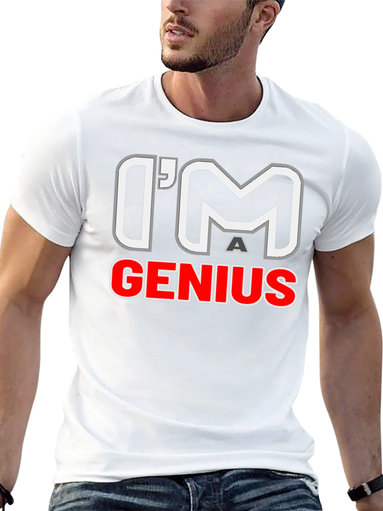 Im A Genius Graphic T-Shirt - Mens Black Tee