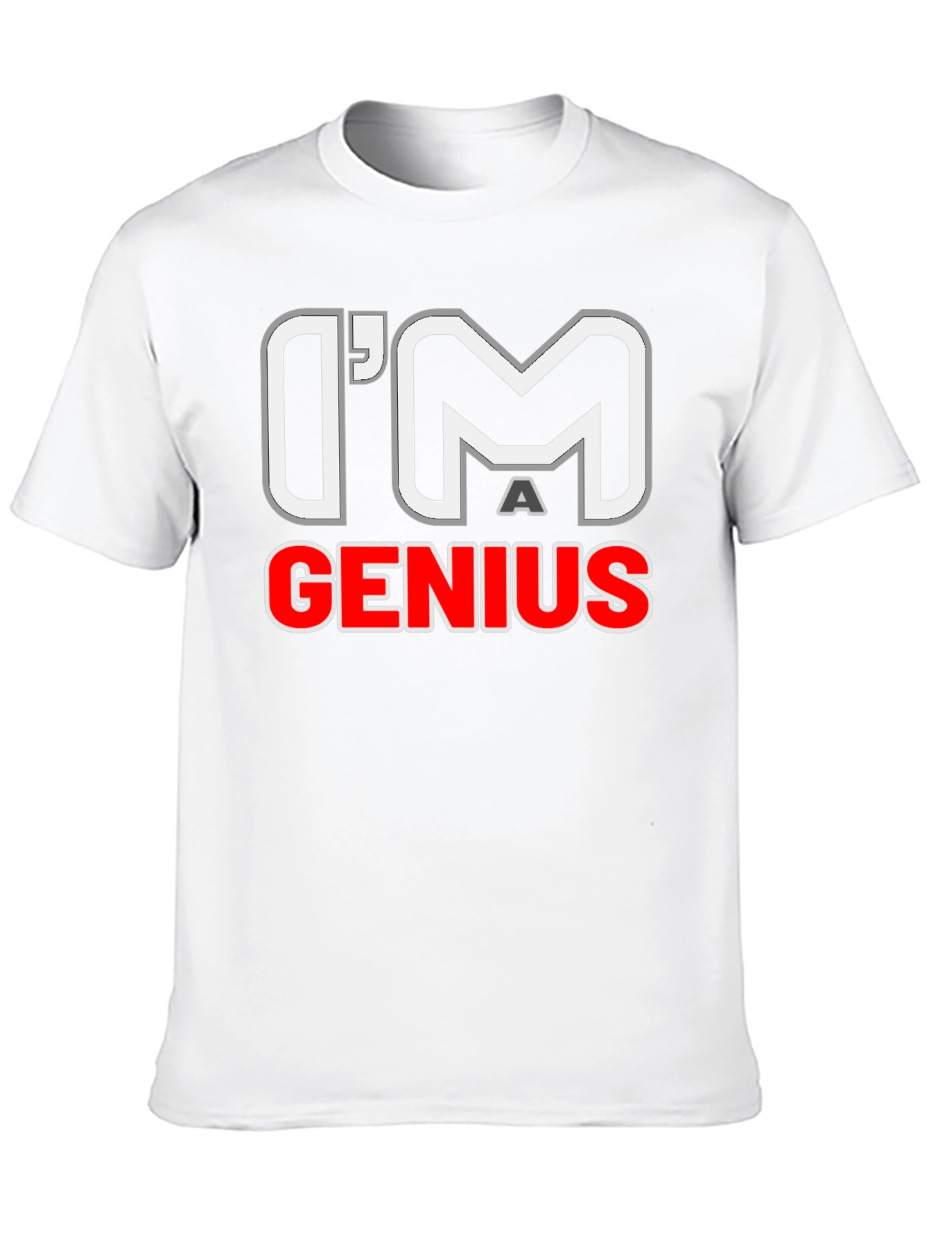 Im A Genius Graphic T-Shirt - Mens Black Tee