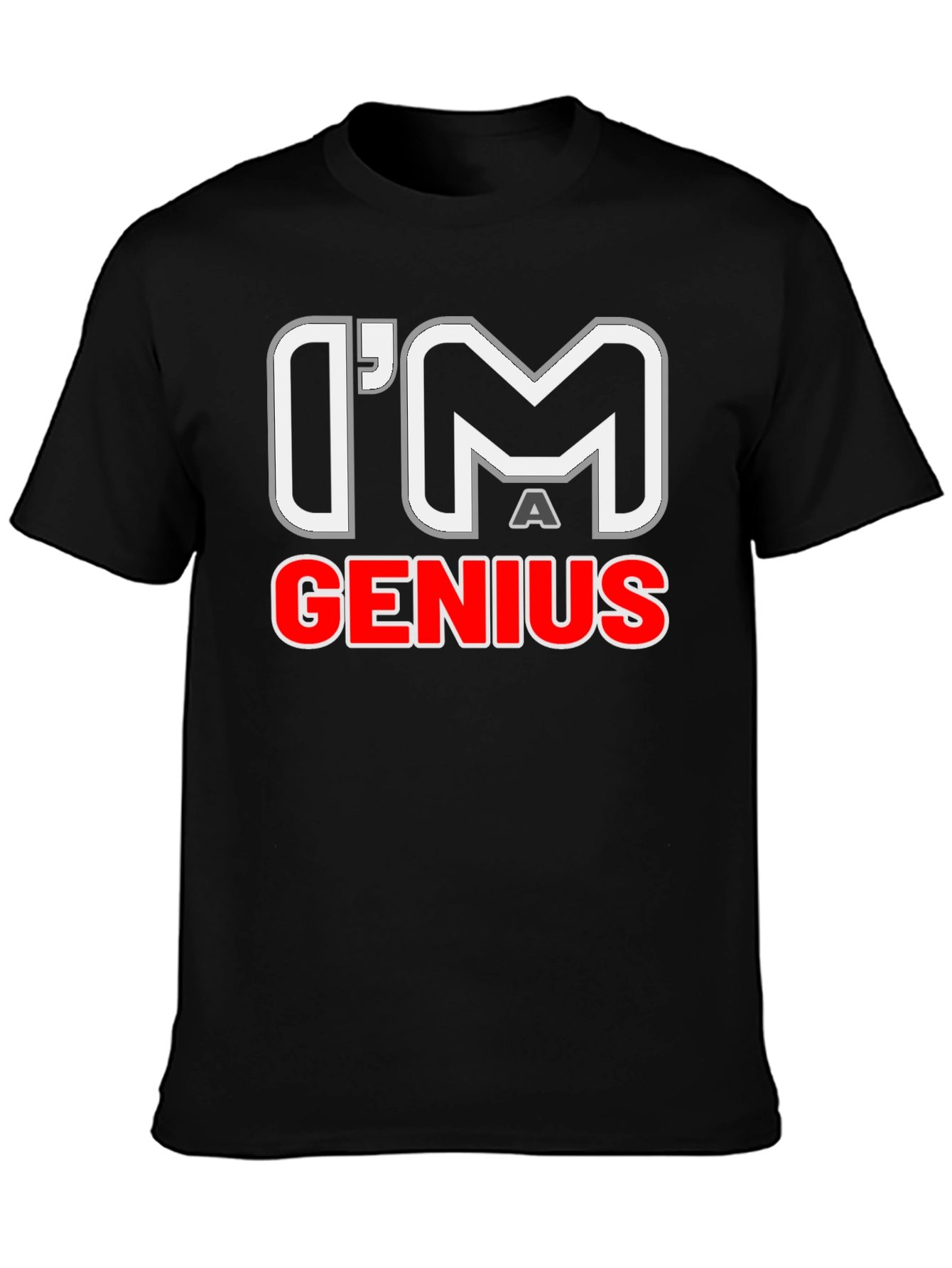 Im A Genius Graphic T-Shirt - Mens Black Tee