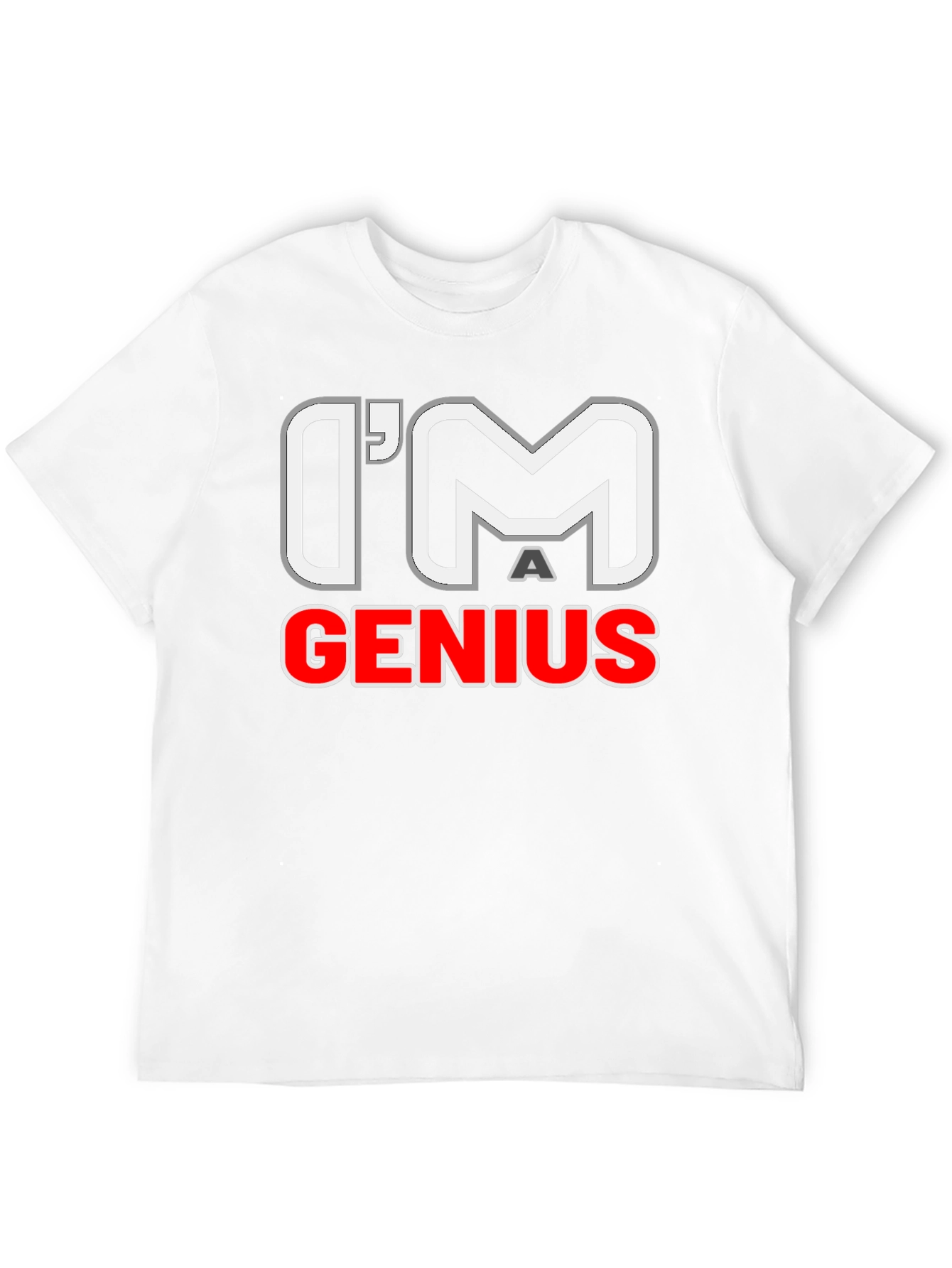 Im A Genius Graphic T-Shirt - Mens Black Tee