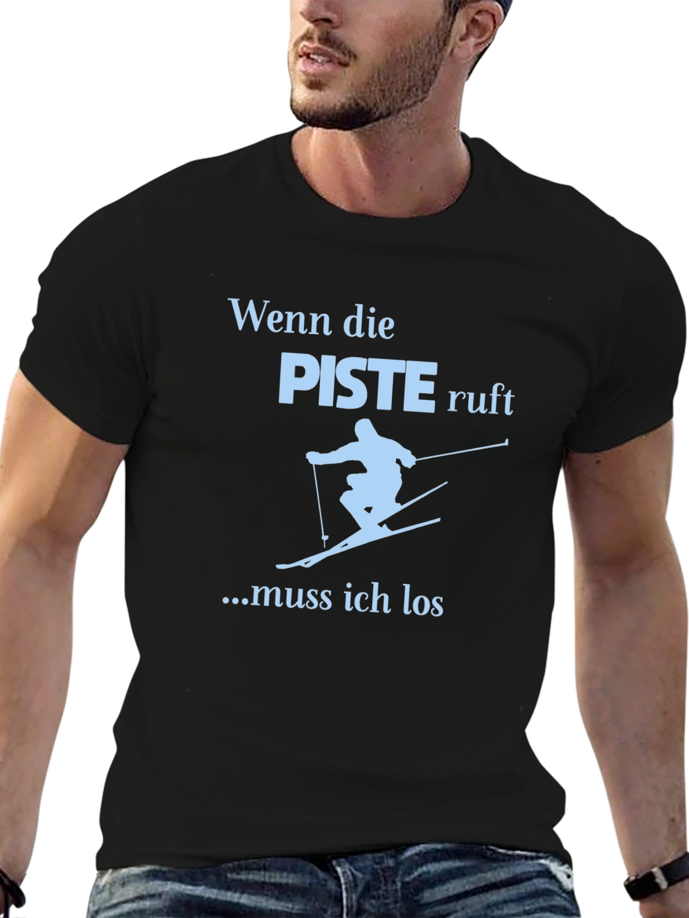 Wenn die Piste Ruft Skiing T-Shirt