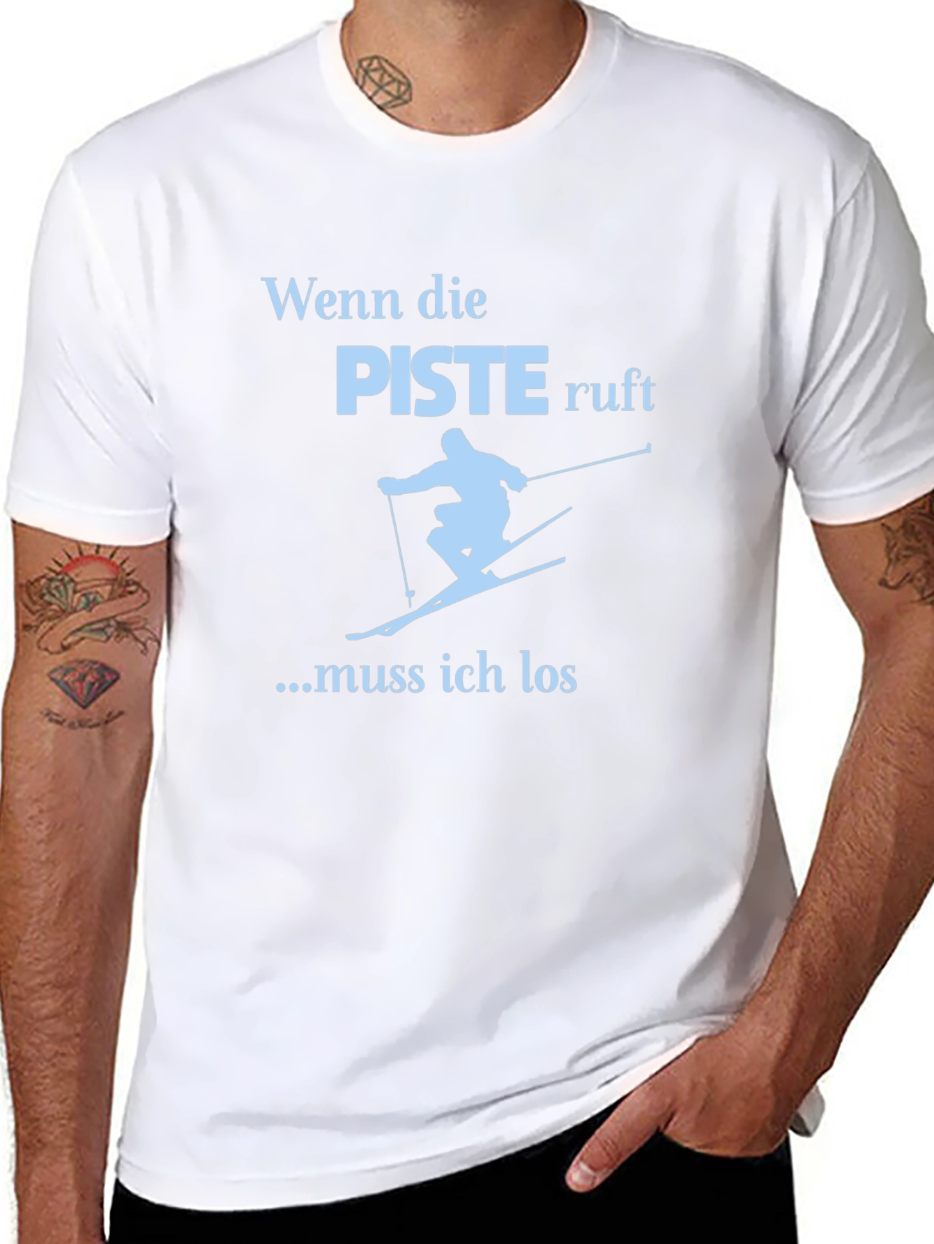 Wenn die Piste Ruft Skiing T-Shirt