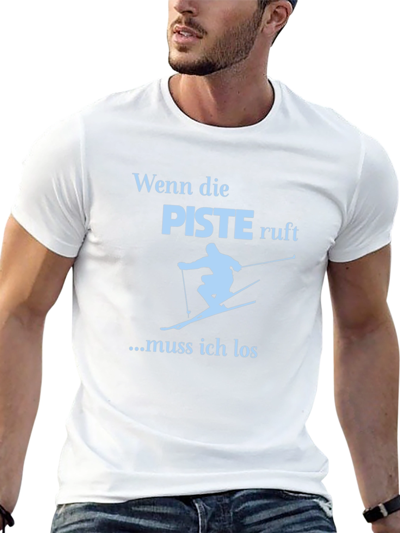 Wenn die Piste Ruft Skiing T-Shirt