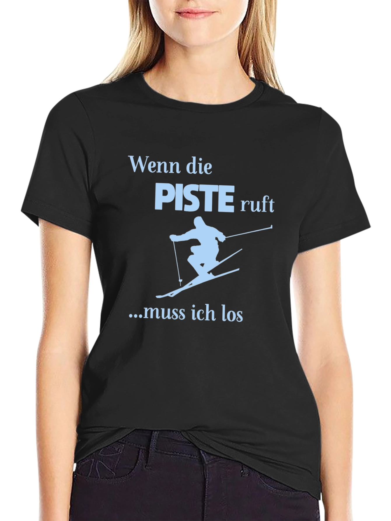 Wenn die Piste Ruft Skiing T-Shirt