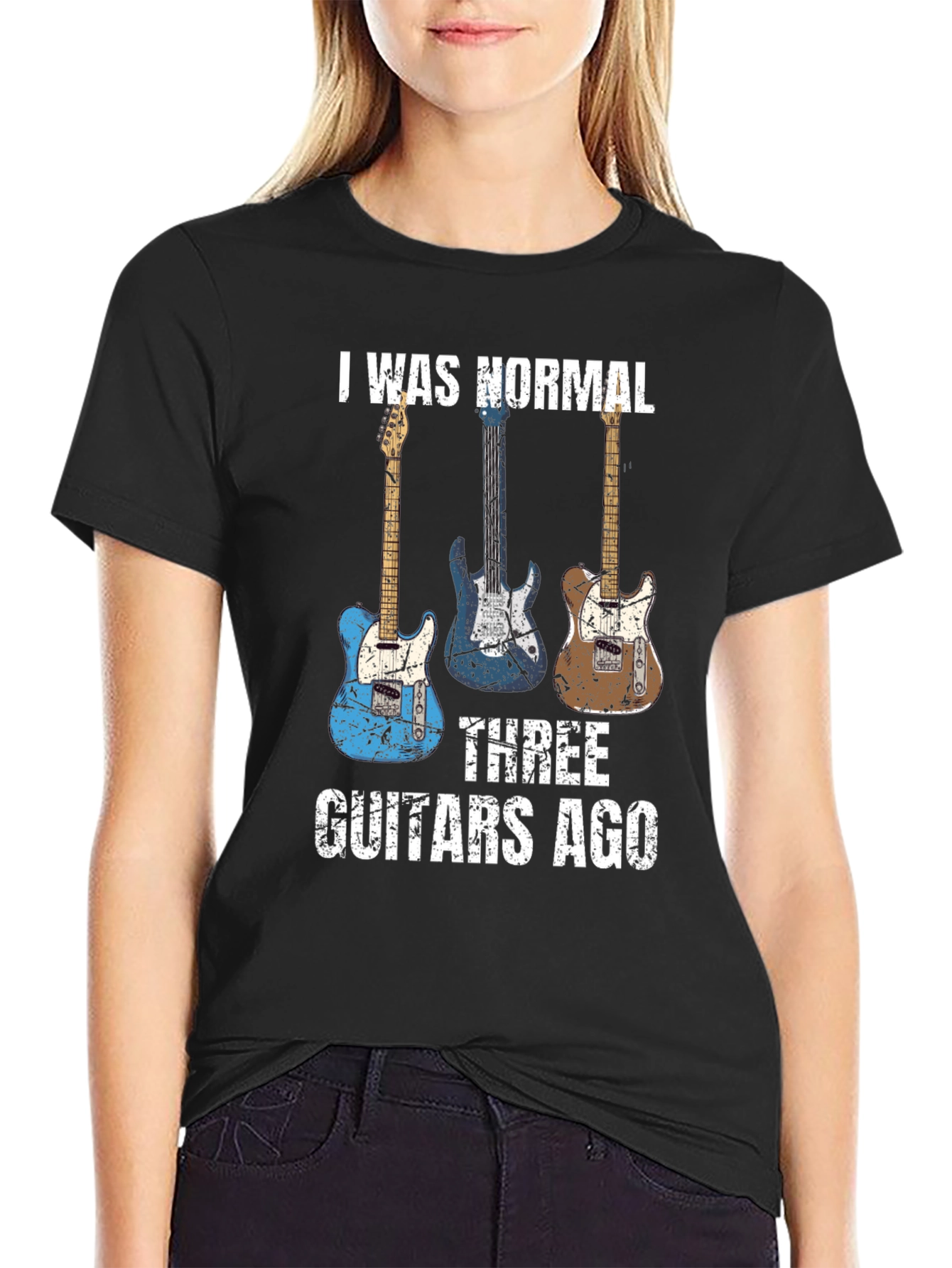 I Was Normal Three Guitars Ago T-Shirt
