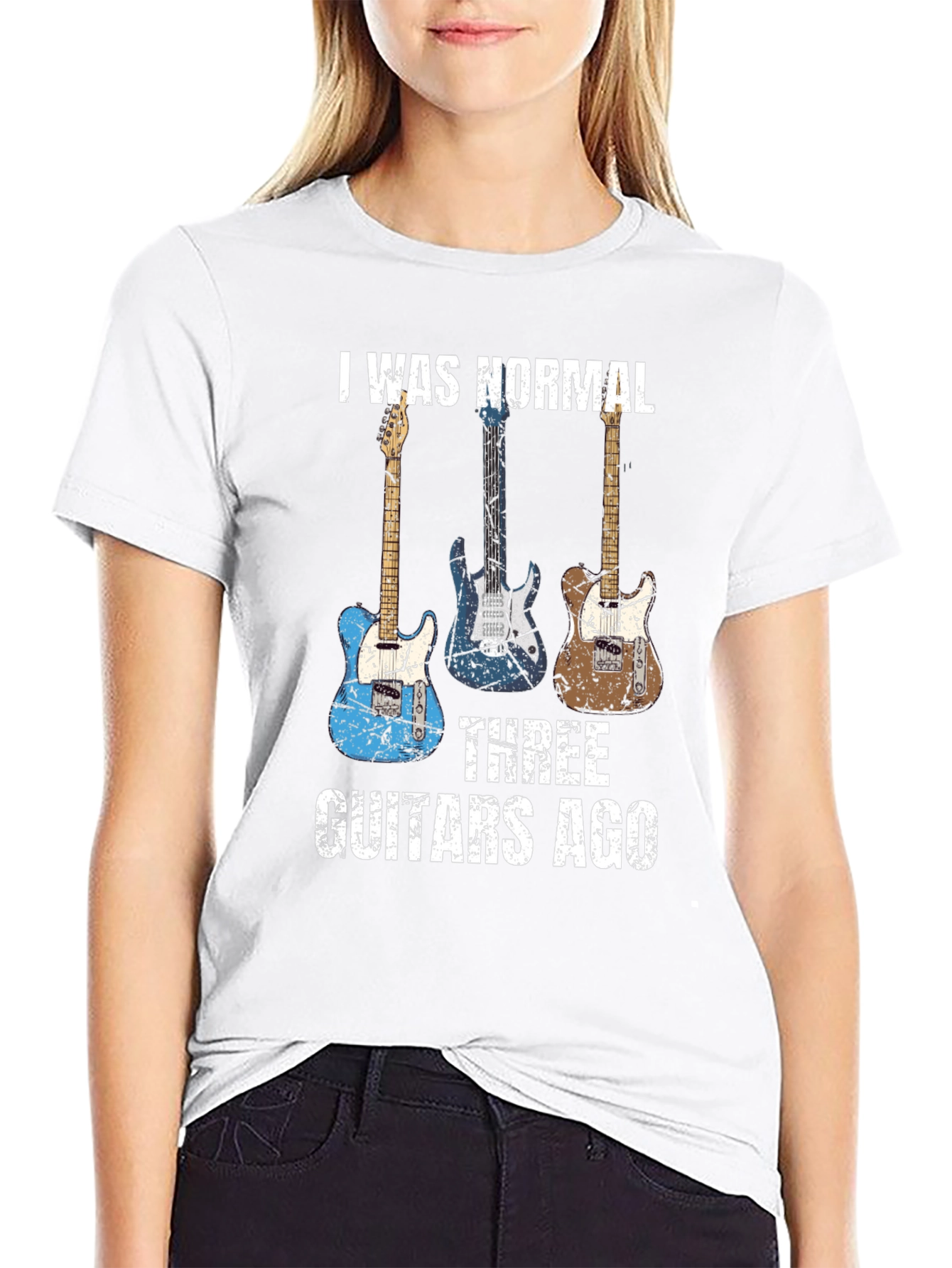 I Was Normal Three Guitars Ago T-Shirt