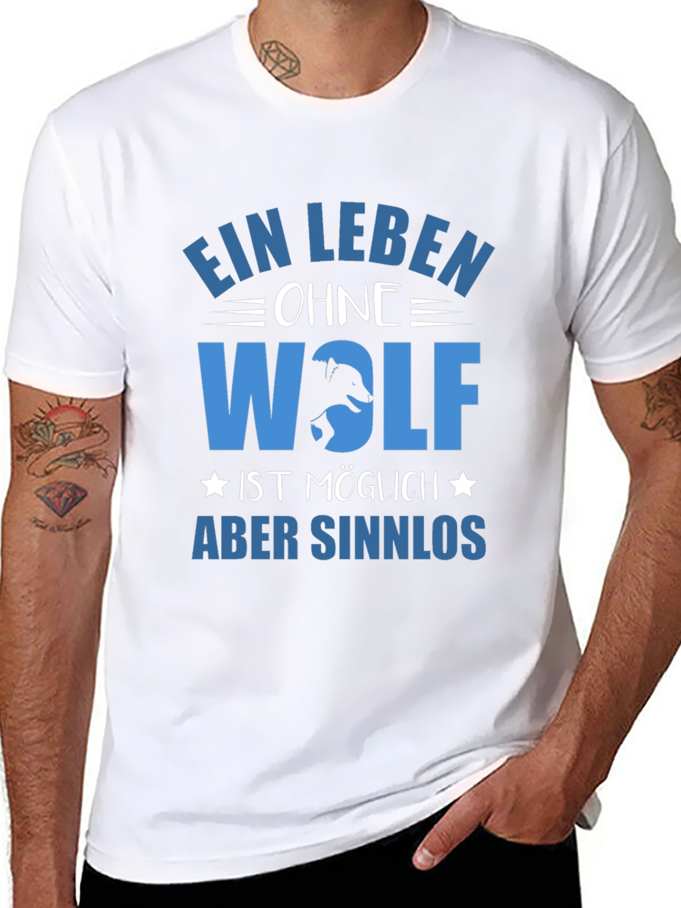Wolf Graphic Tee - Ein Leben Ohne Wolf