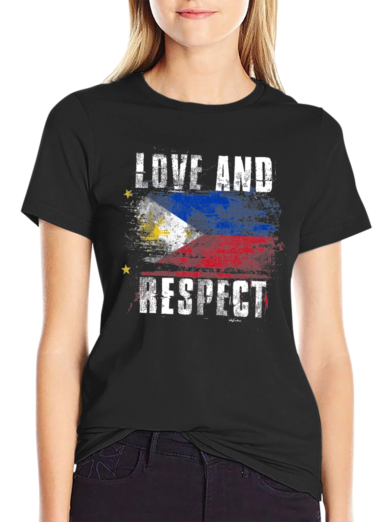 Love and Respect Philippines Flag T-Shirt