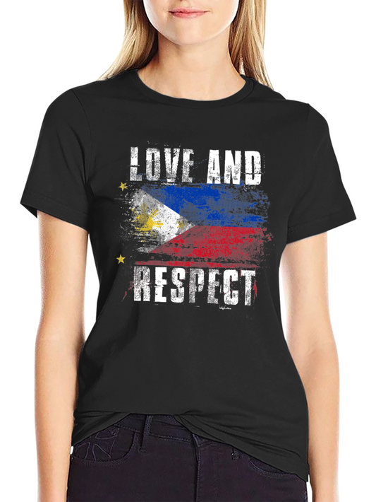 Love and Respect Philippines Flag T-Shirt