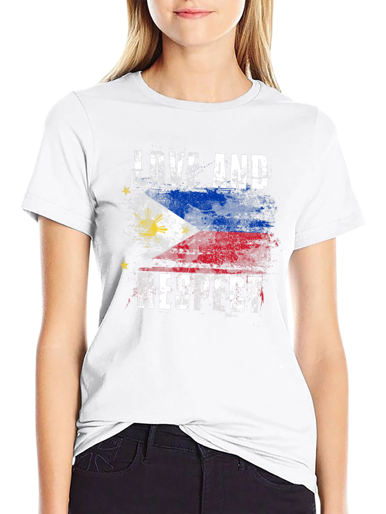 Love and Respect Philippines Flag T-Shirt