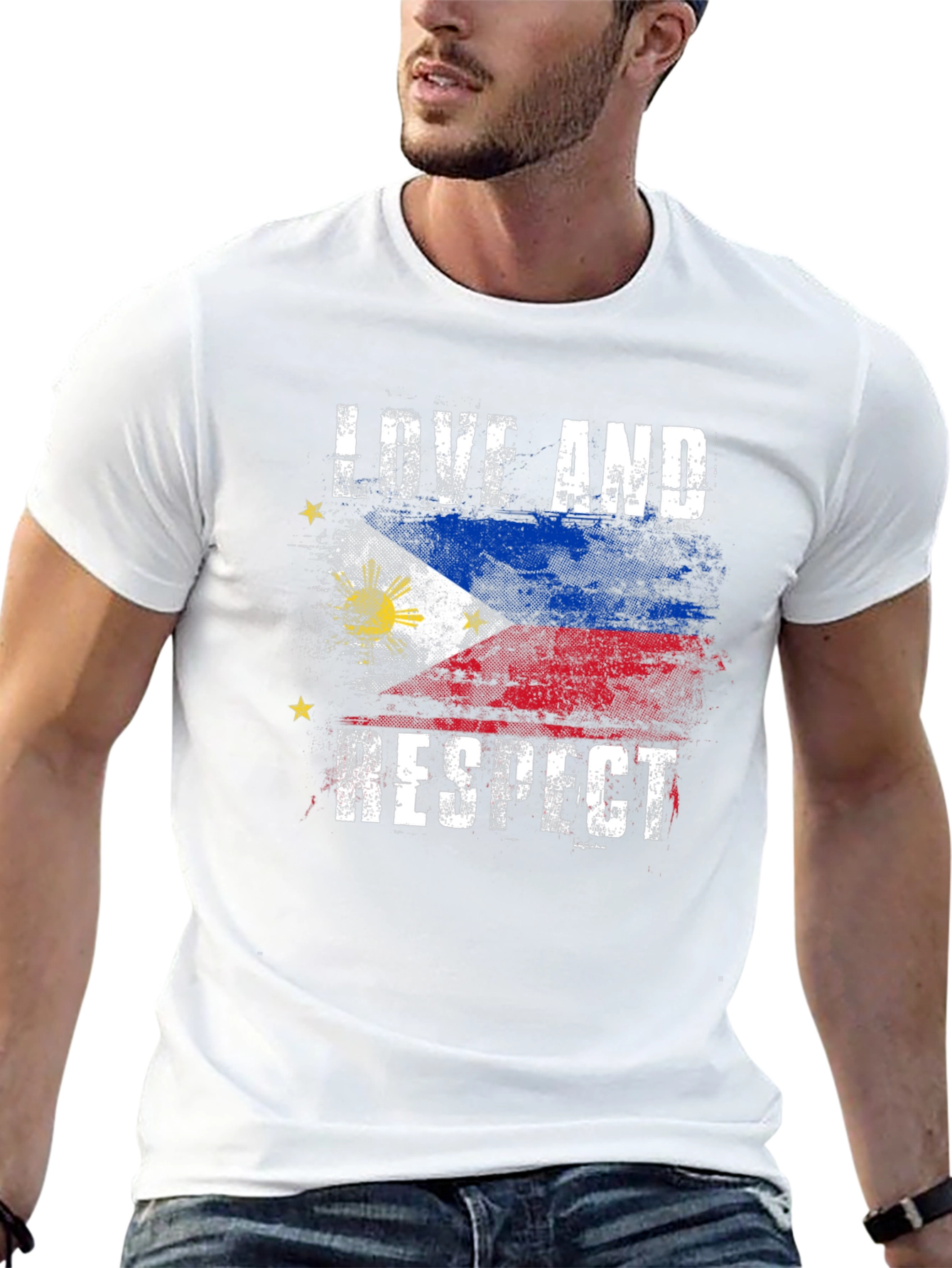 Love and Respect Philippines Flag T-Shirt