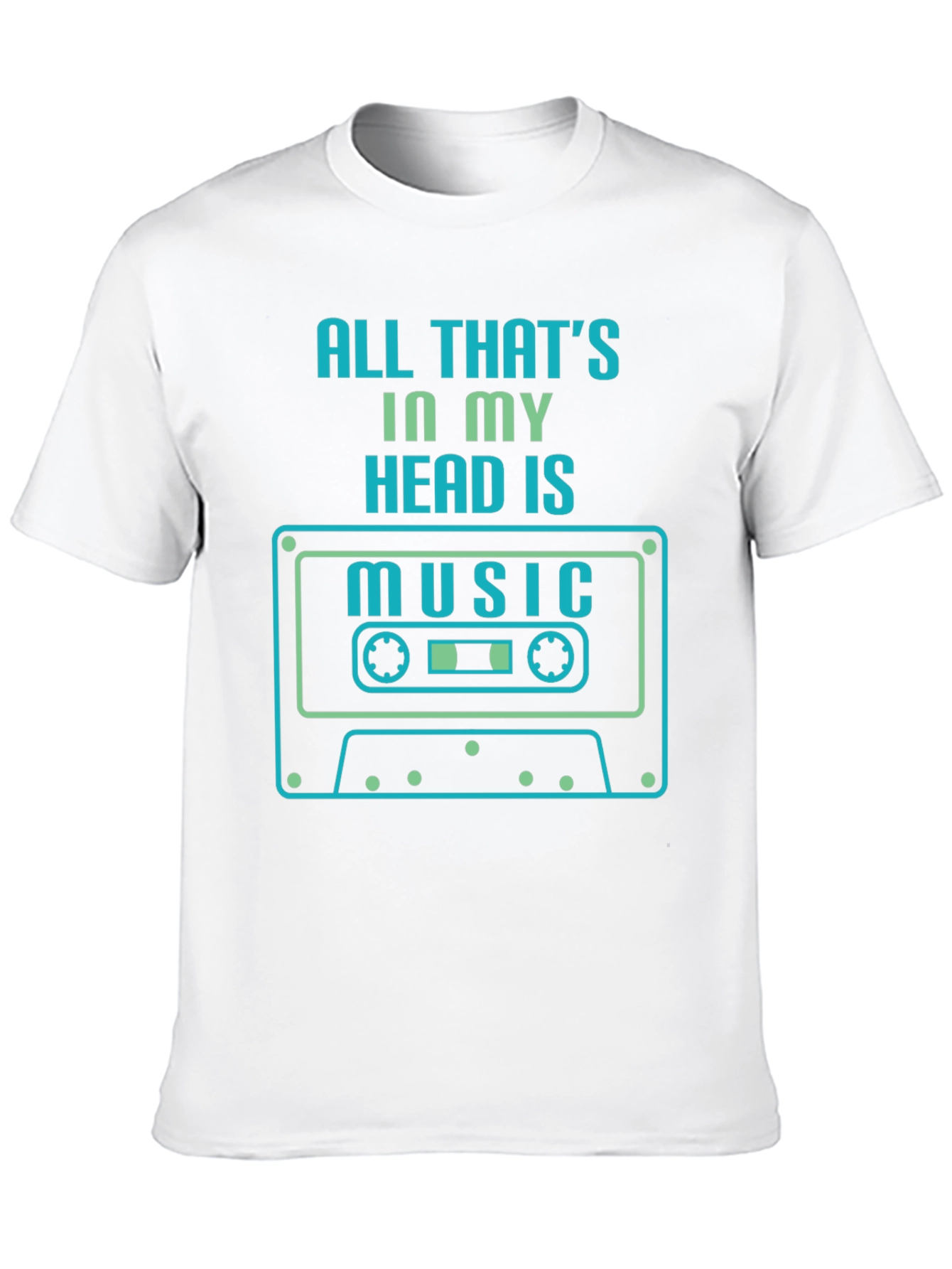 Music Head T-Shirt - Retro Cassette Design