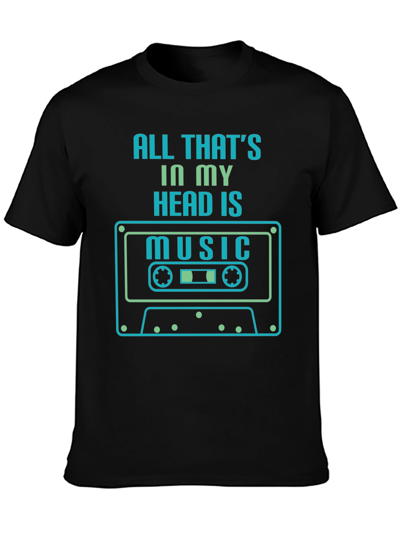 Music Head T-Shirt - Retro Cassette Design