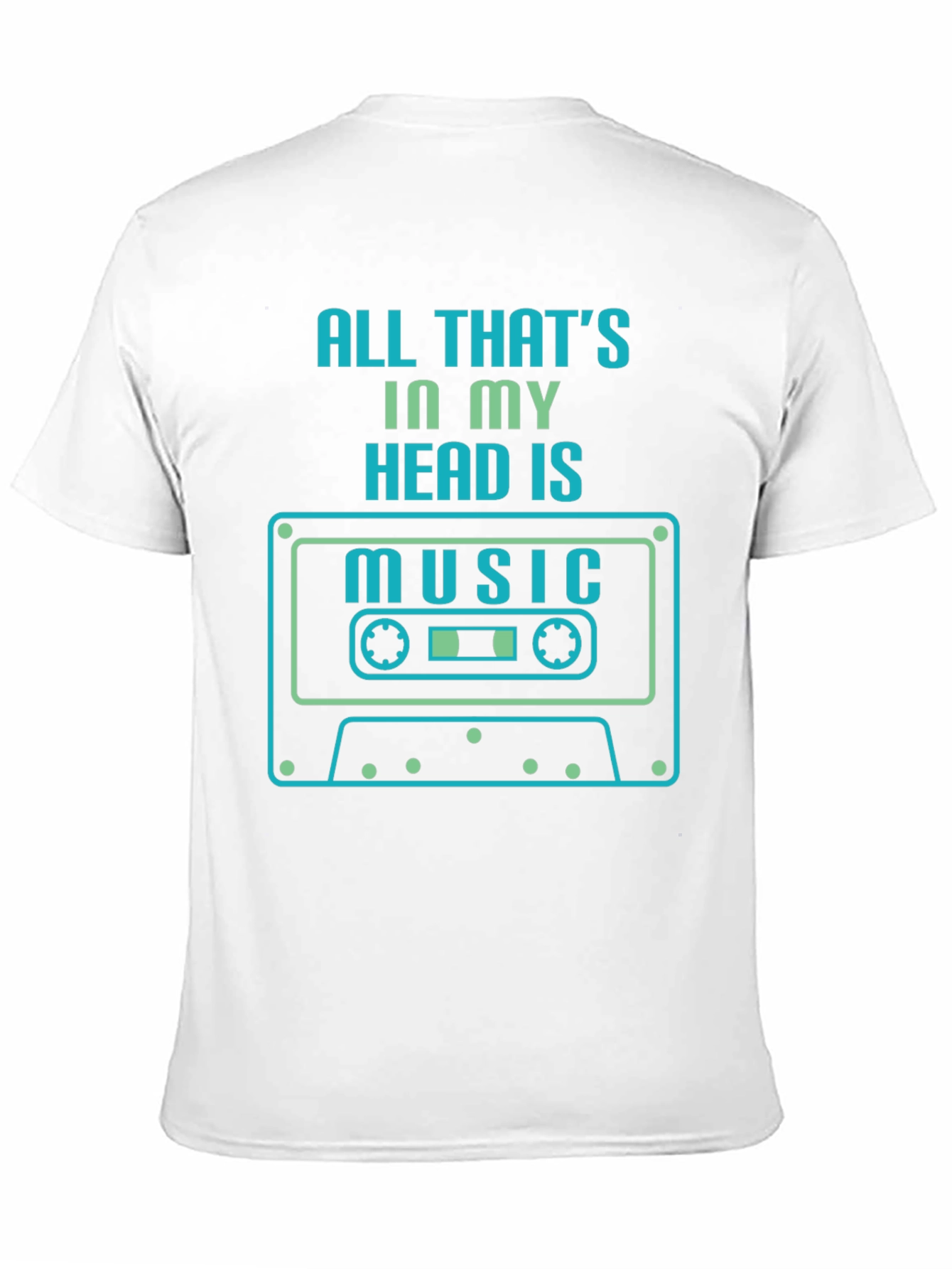 Music Head T-Shirt - Retro Cassette Design