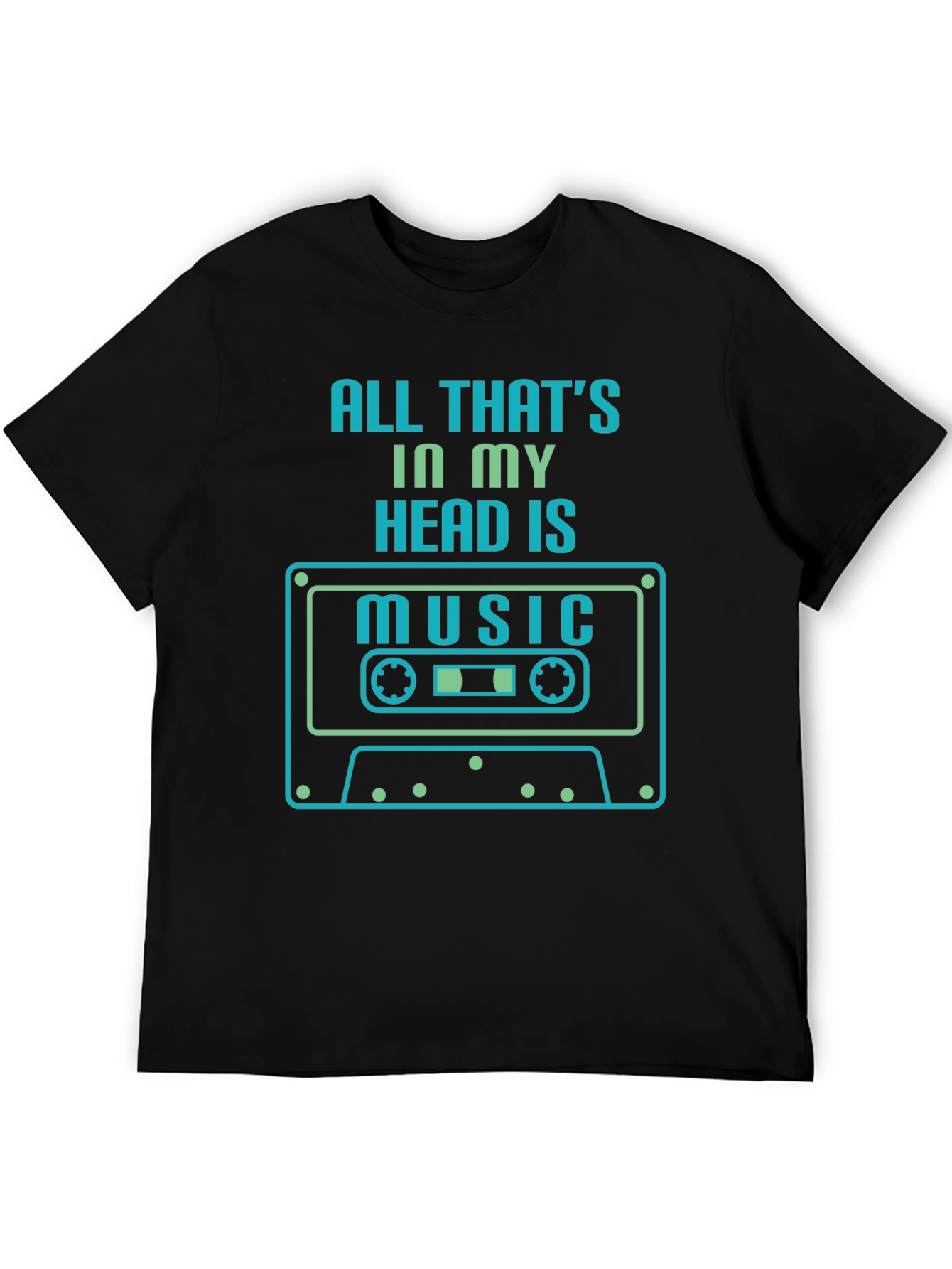Music Head T-Shirt - Retro Cassette Design