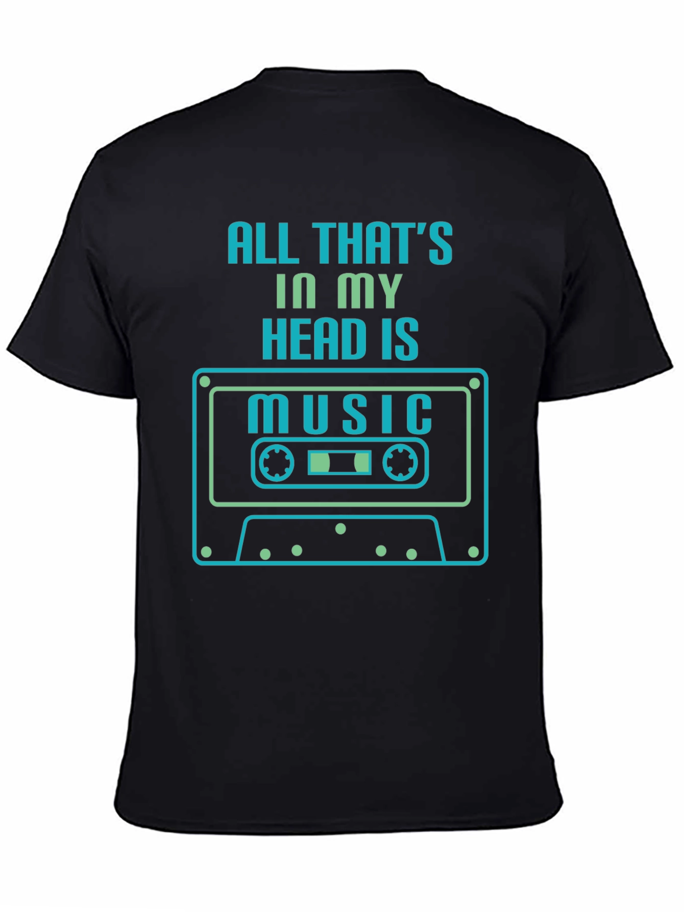 Music Head T-Shirt - Retro Cassette Design