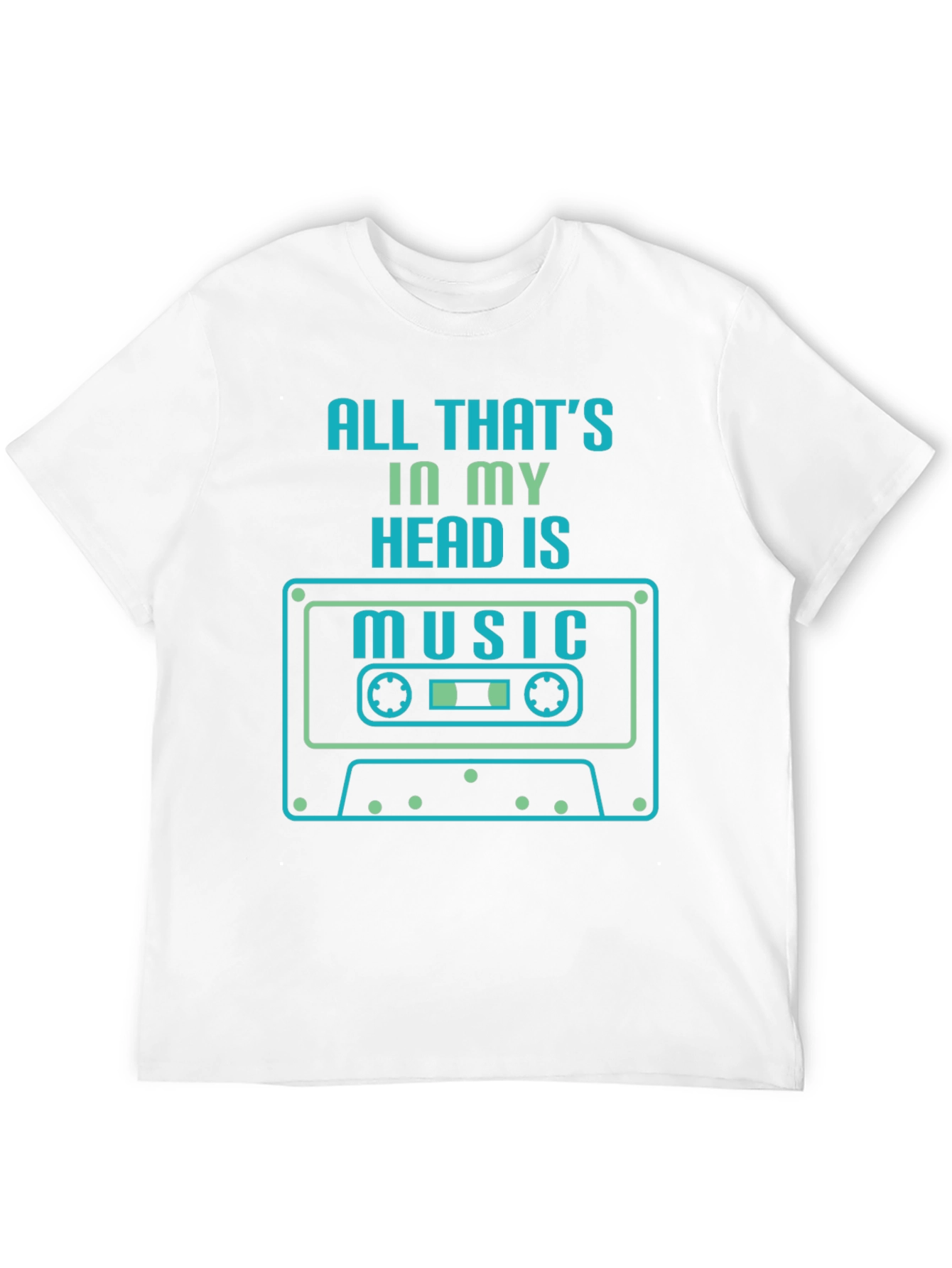 Music Head T-Shirt - Retro Cassette Design