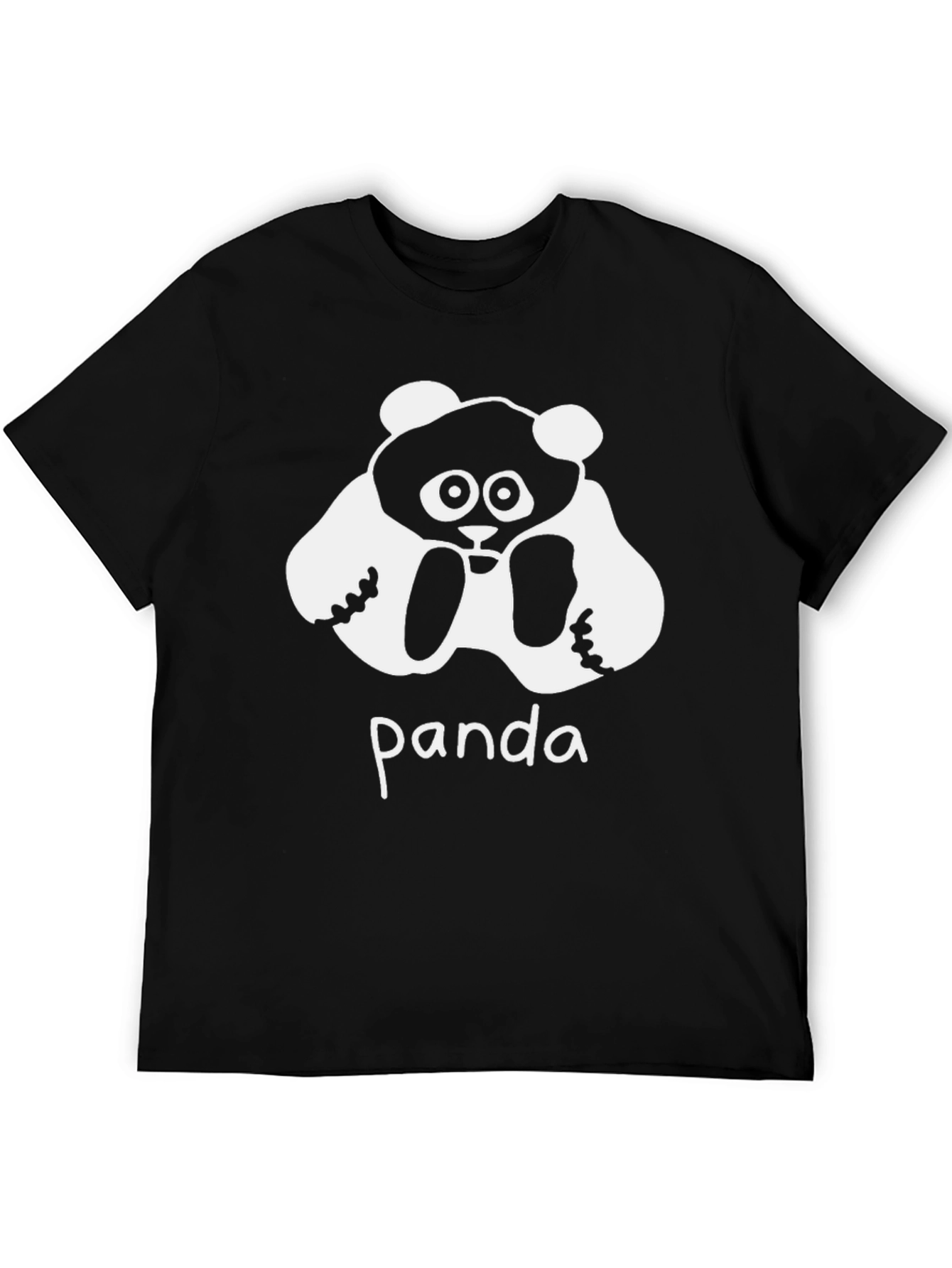 Panda Graphic Black T-Shirt - Casual Wear