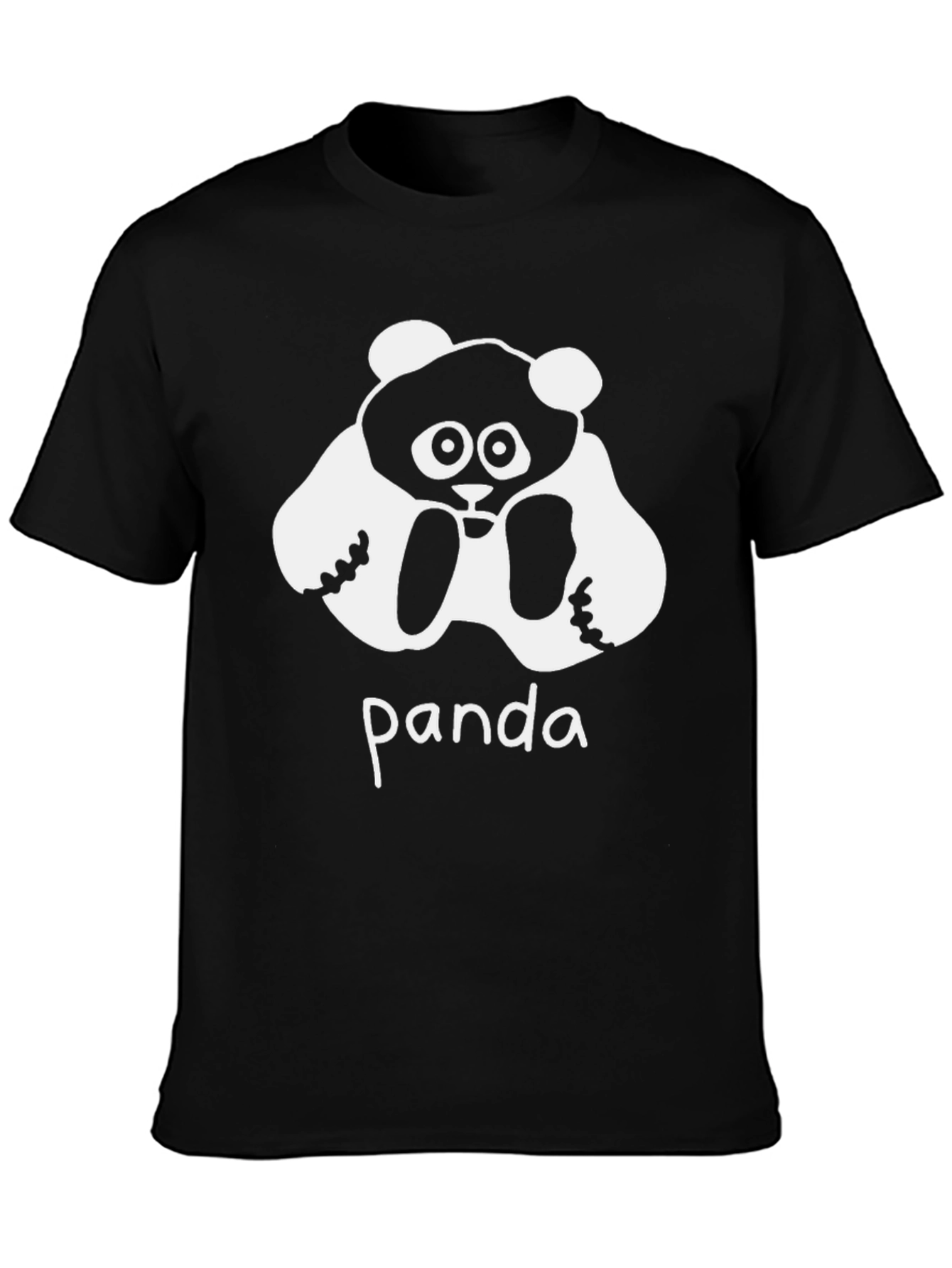 Panda Graphic Black T-Shirt - Casual Wear