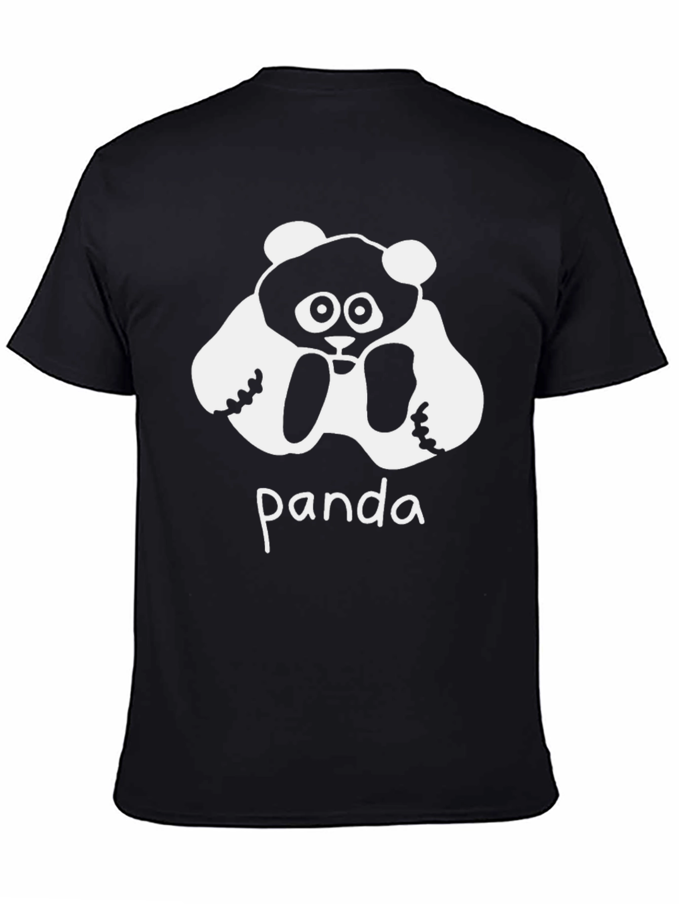 Panda Graphic Black T-Shirt - Casual Wear